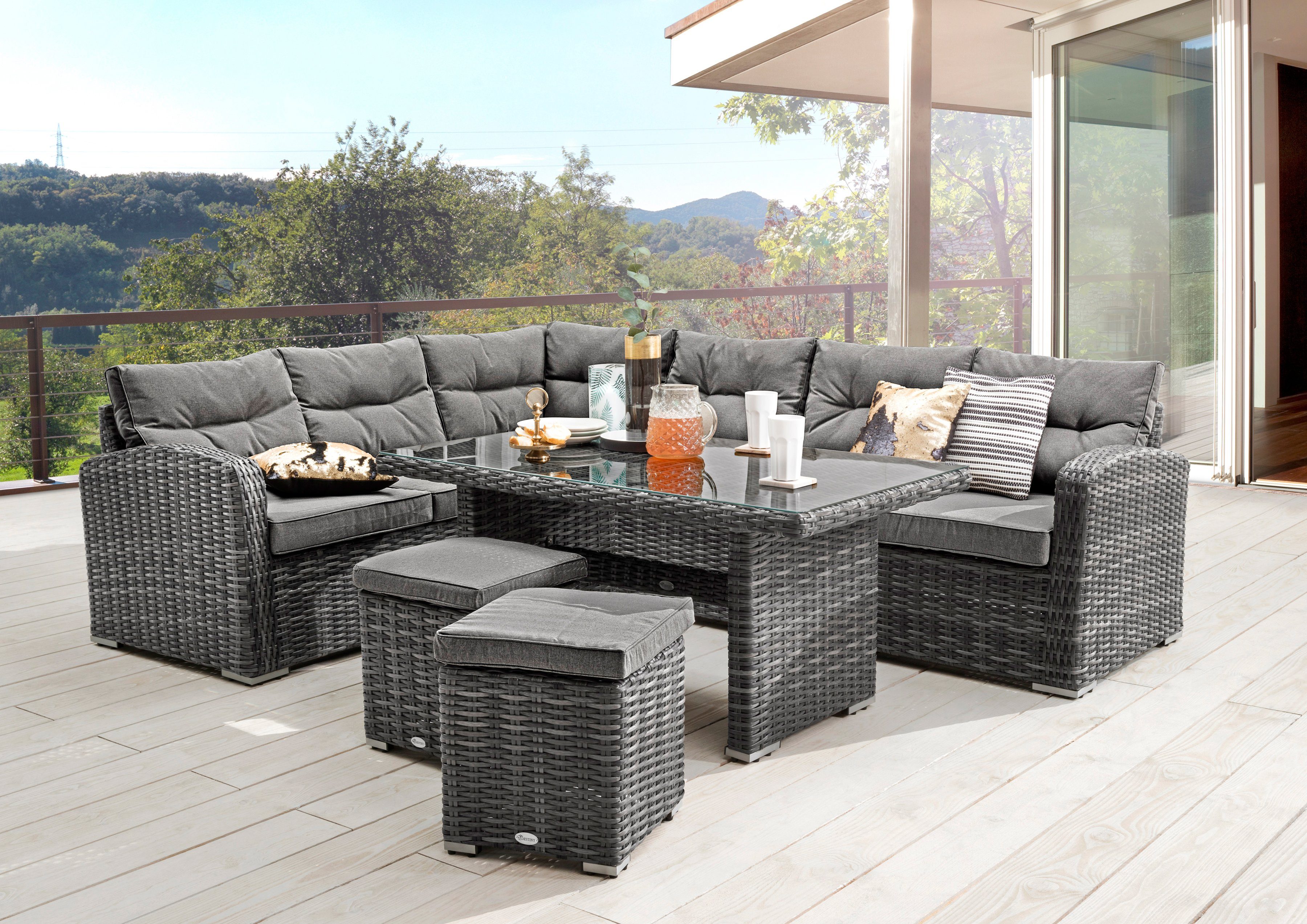 Destiny Tuinset Santa Ponsa Aluminium, polyrotan (set, 20-delig)