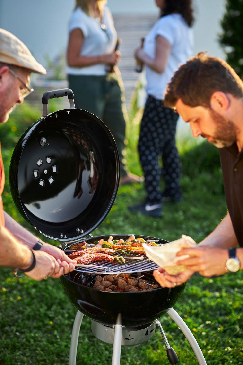 ROESLE Kolenmand 25033 Mand voor gelijkmatige hitte, voor kogelgrills met 60 cm Ø, staal (2-delig)