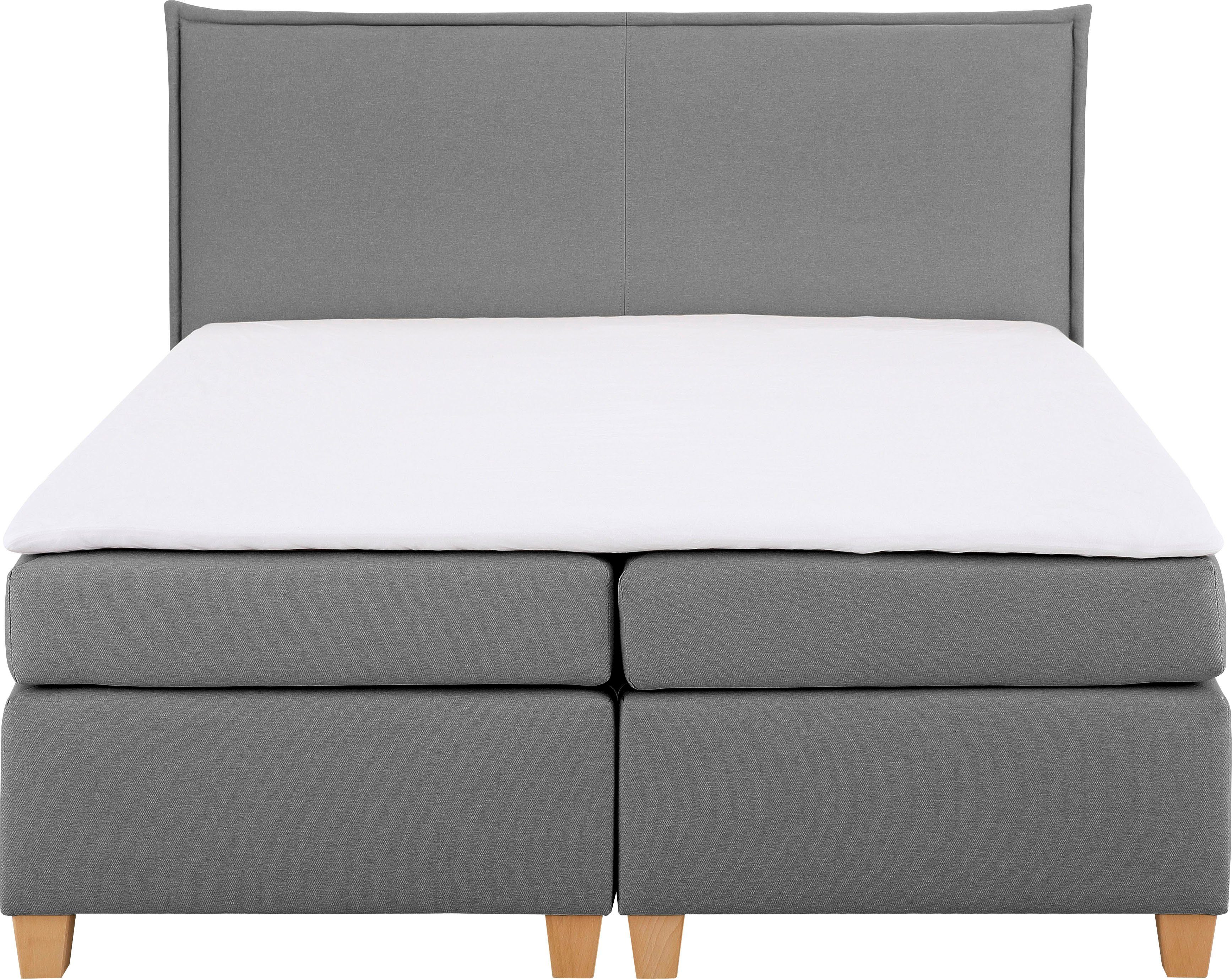 Home affaire Boxspring Houssay incl. topmatras, 5 breedtes, 2 hardheden ook in extra lang 220 cm