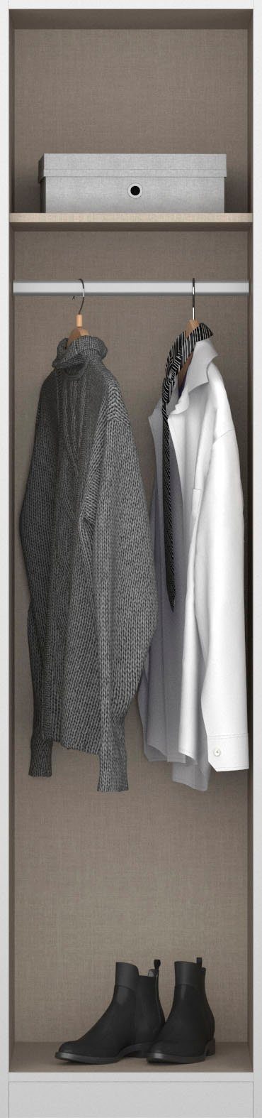 rauch Kastenset Kledingkast kast garderobe garderobekast hoekkast HOMBURG veel opbergruimte, bovenste lade met indeling made in germany