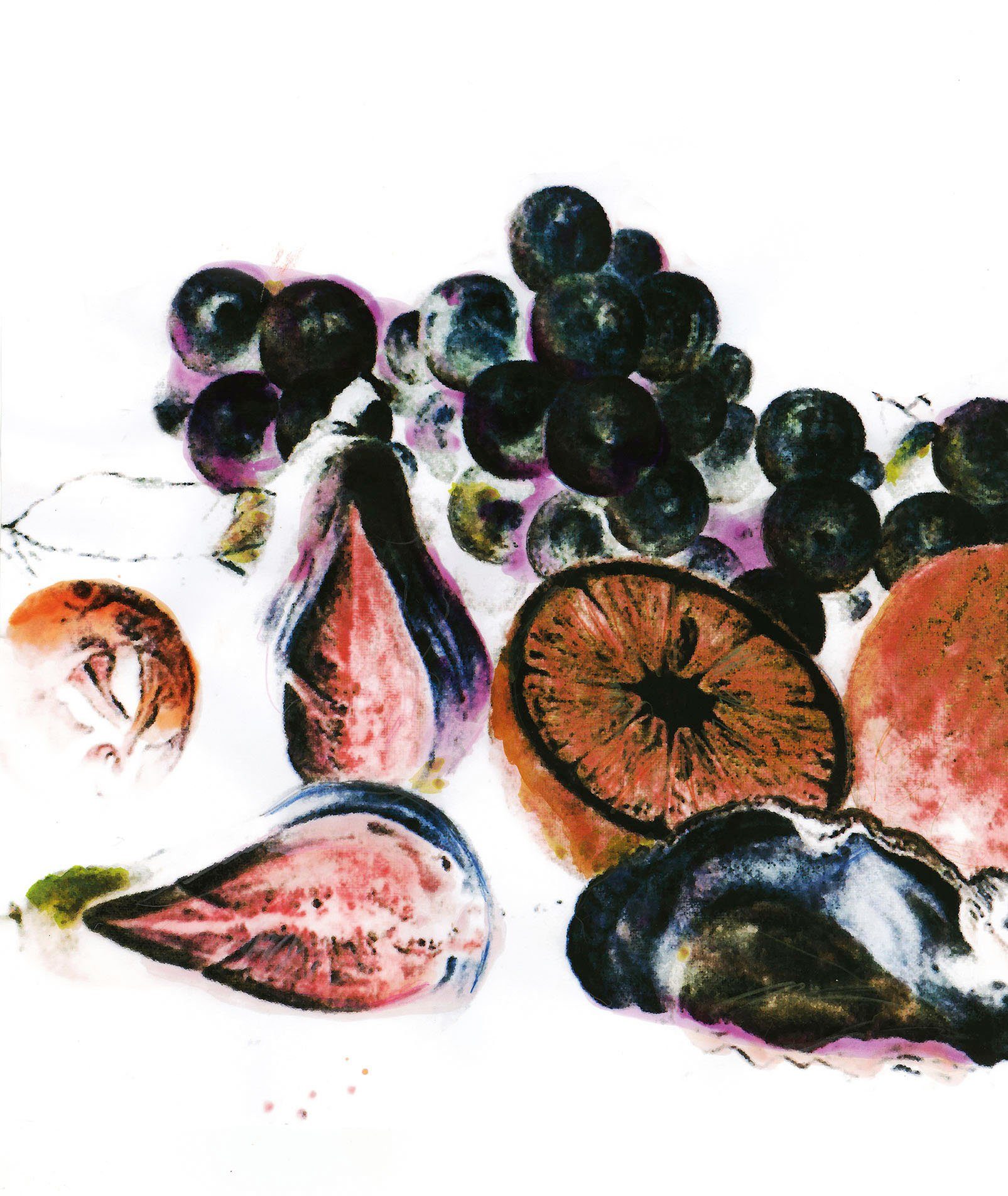 Komar Wanddecoratie Fruits d'automne Wanddecoratie - zonder lijst (1 stuk)