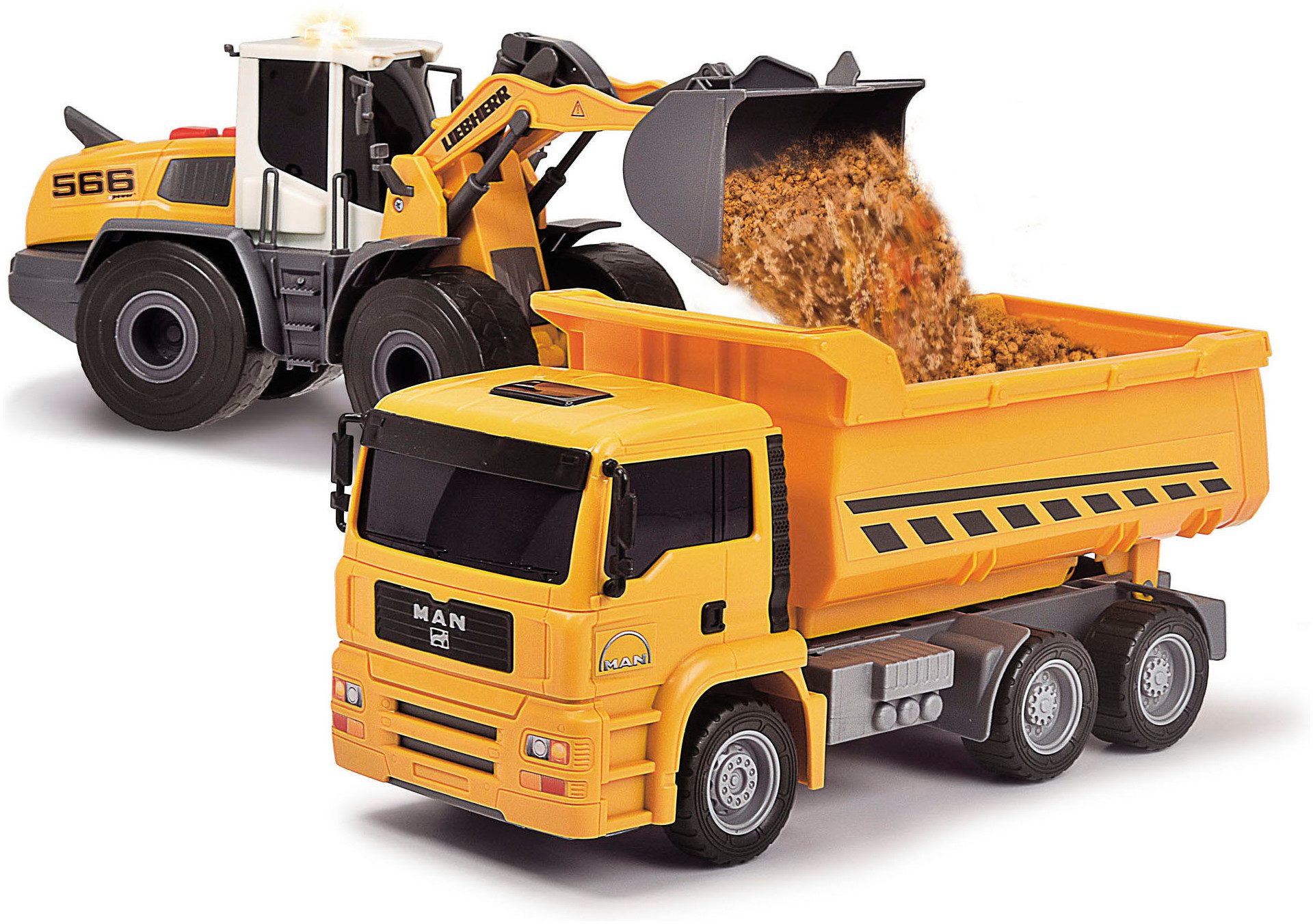 Dickie Toys Speelgoed-bouwauto Construction Twin Pack (set)