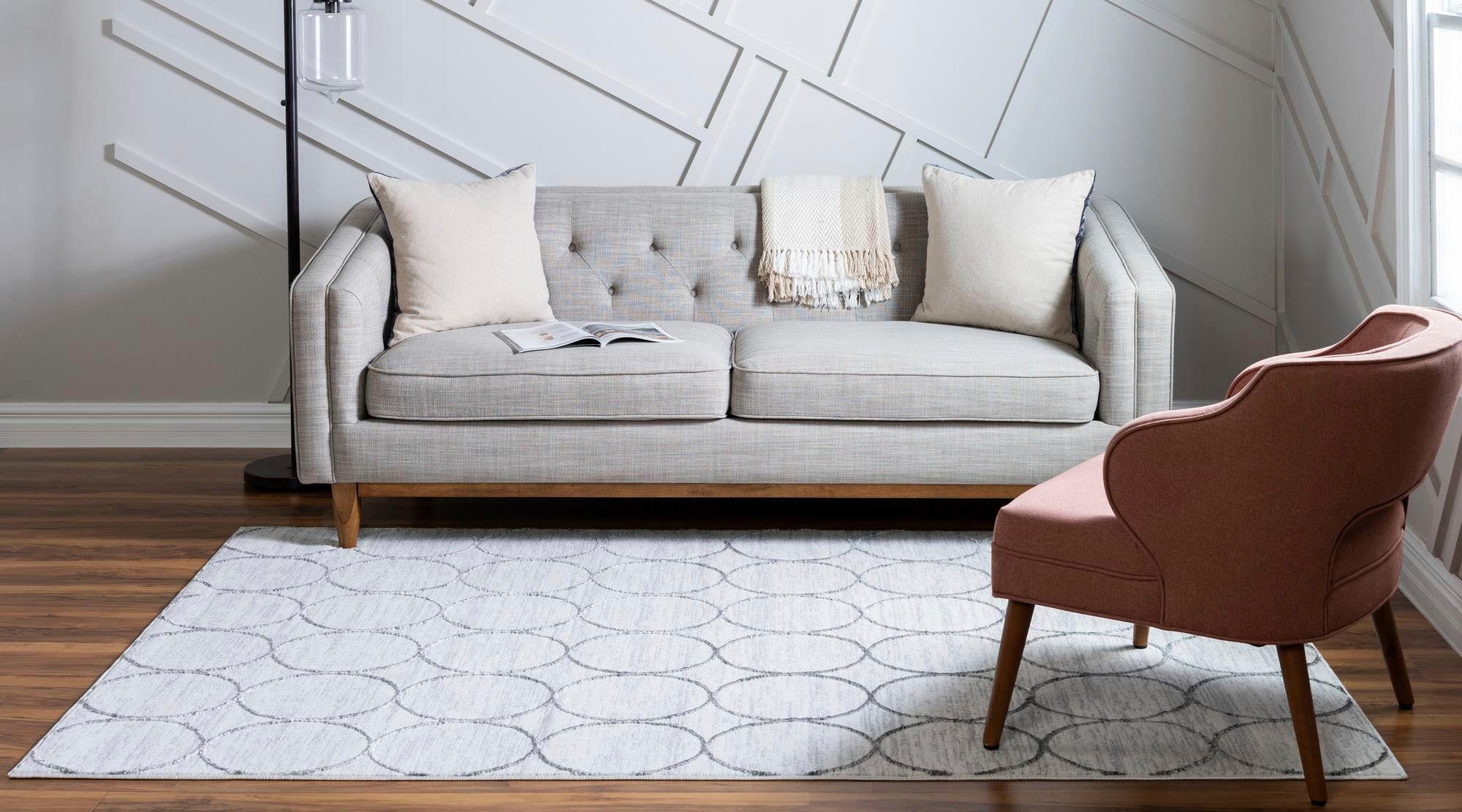 Myflair Möbel & Accessoires Vloerkleed Titan trellis voorraadopruiming Korte pool, geweven, modern design, motief rondjes