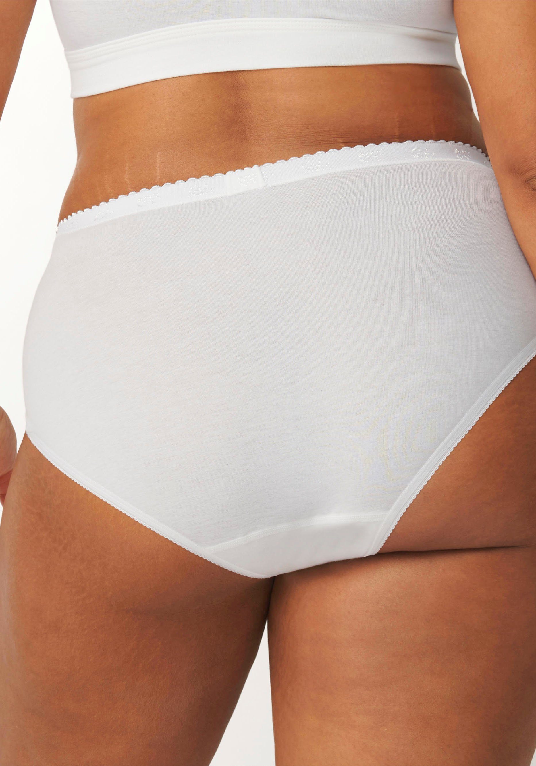 Sloggi Slip Chic Midi 4P met elastische kanten-inzetten (4 stuks, Set van 4)