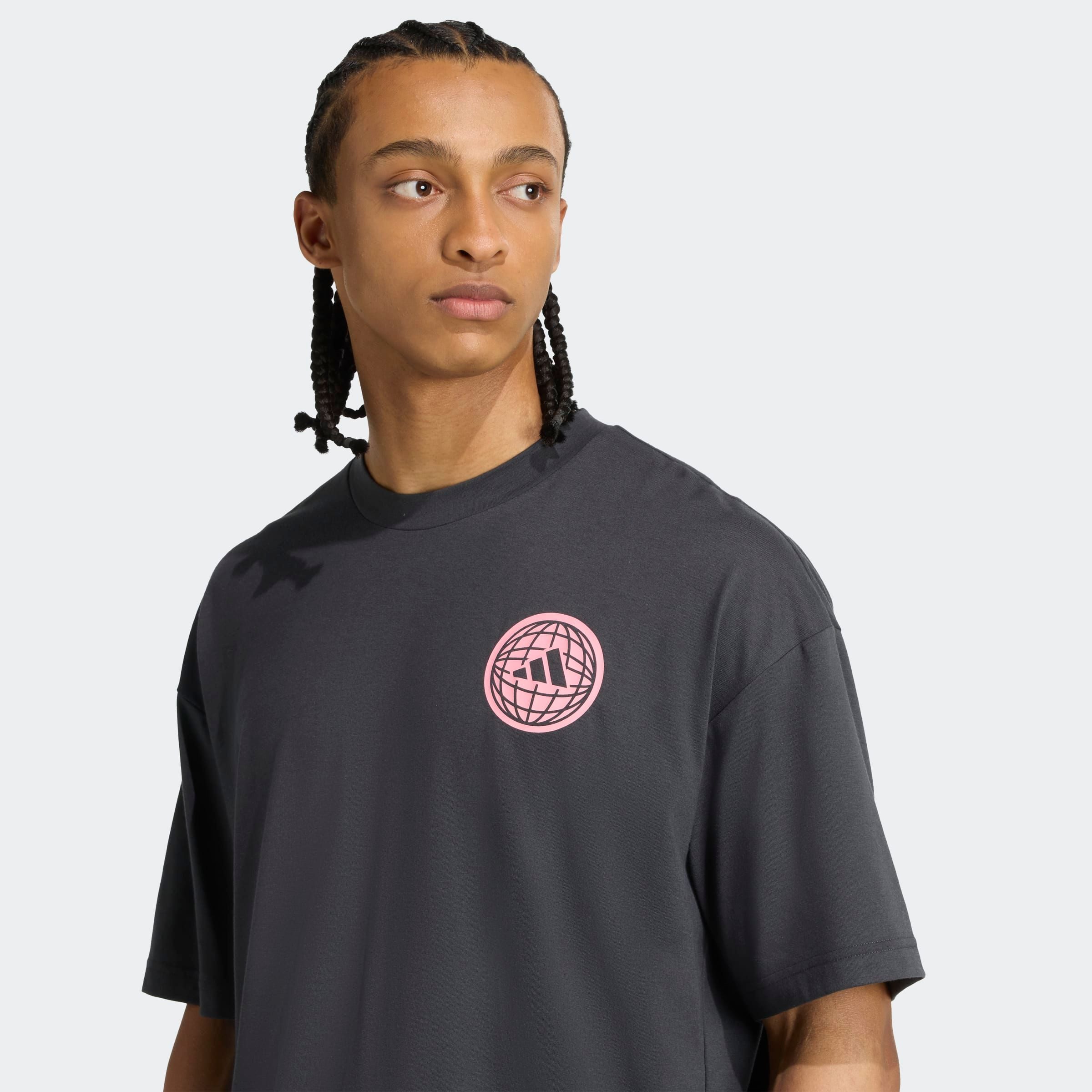 adidas Performance T-shirt GFX TEE GLOB Q3