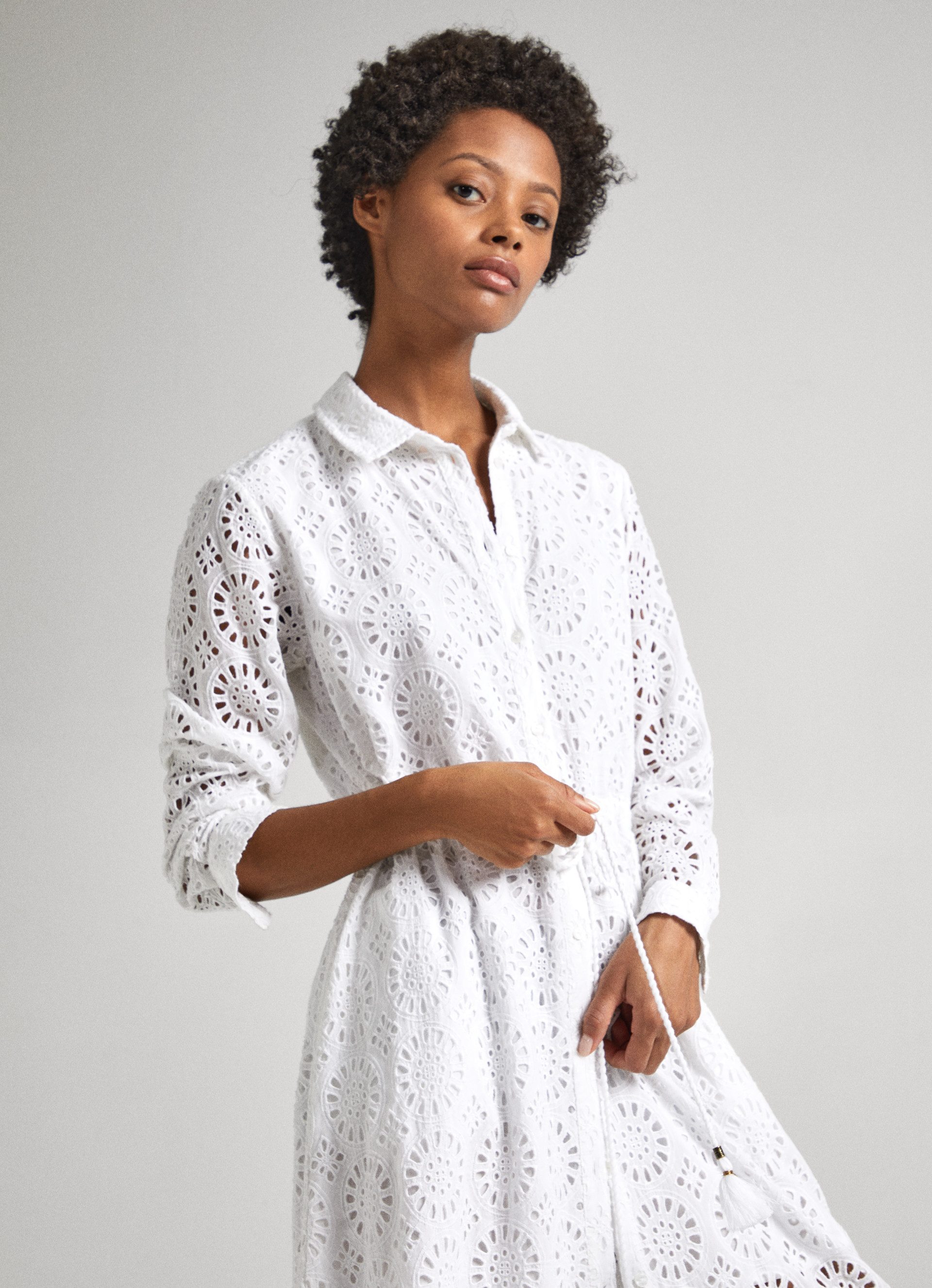Pepe Jeans Shirt Dresses White Dames