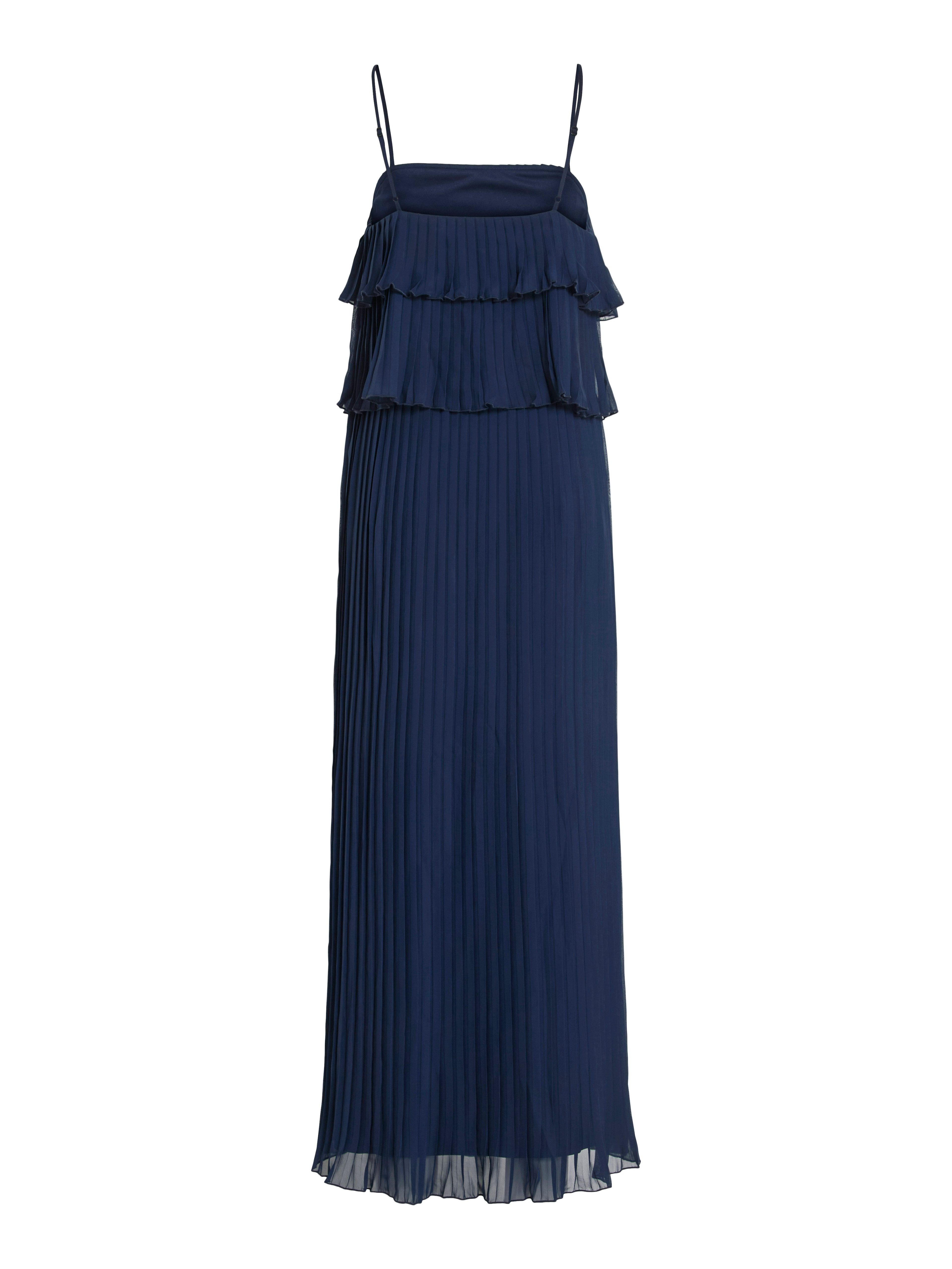 Vila Jurk met bandjes VICHIFFON SINGLET PLEATS DRESS - NOOS