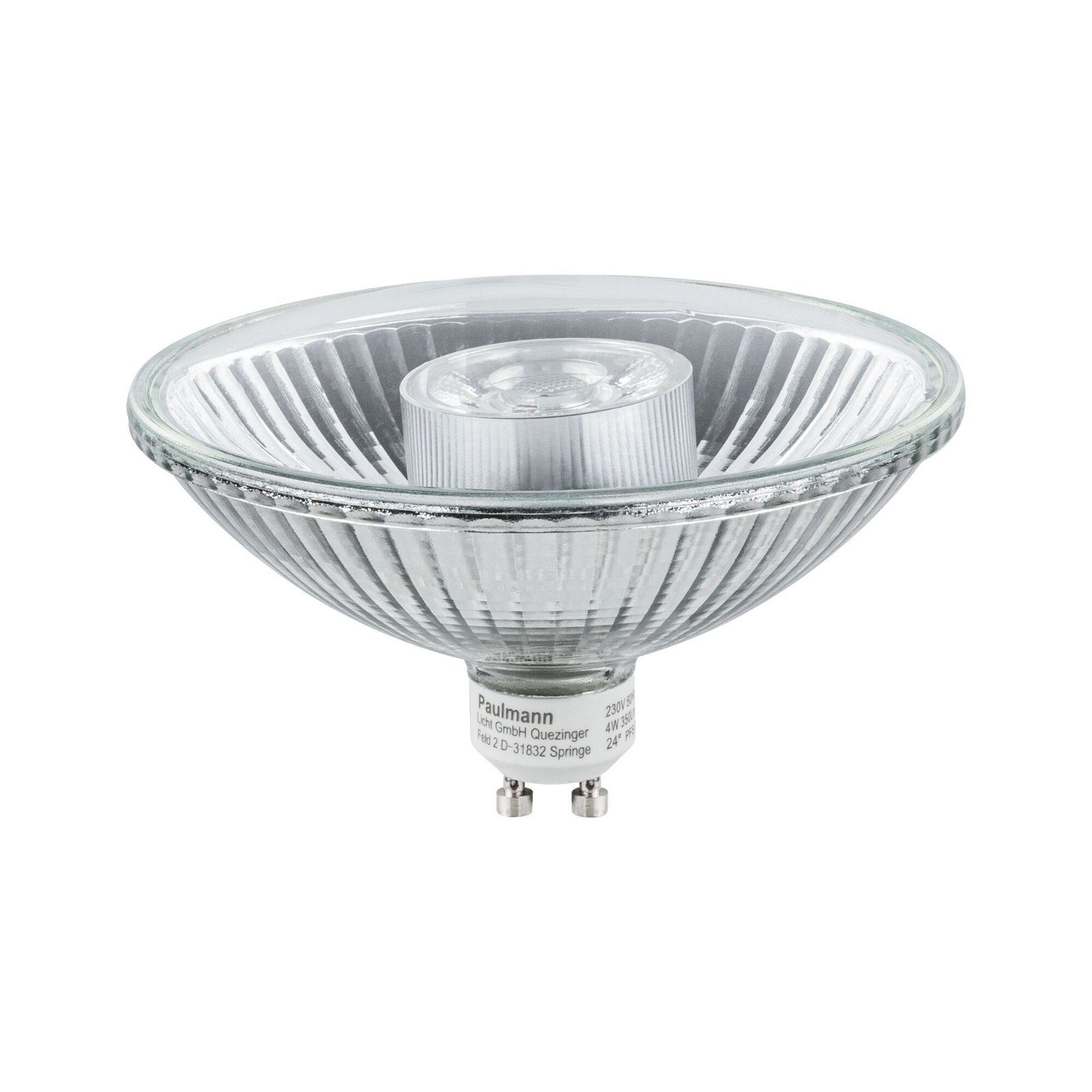 Paulmann 28514 LED-lamp Energielabel F (A G) GU10 4 W Warmwit (Ø x h) 111 mm x 70 mm 1 stuk(s)