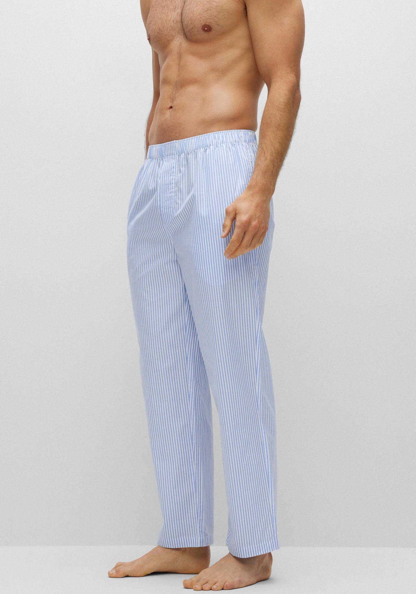 BOSS Pyjama Stripe Pants in modieuze strepen & boss logo-opdruk