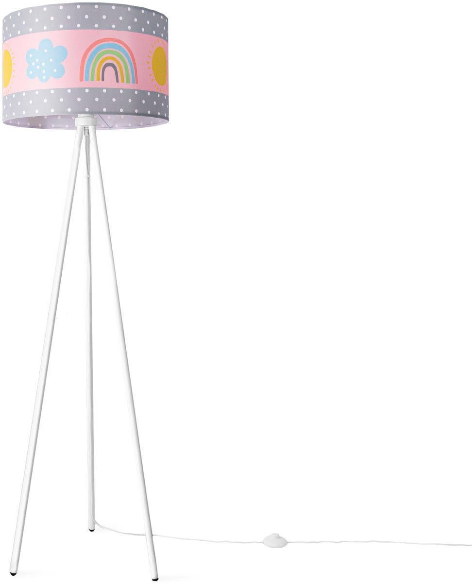 Paco Home Staande lamp Trina Cosmo Lamp kinderkamer kindlamp babykamer E27 regenboog zon wolken