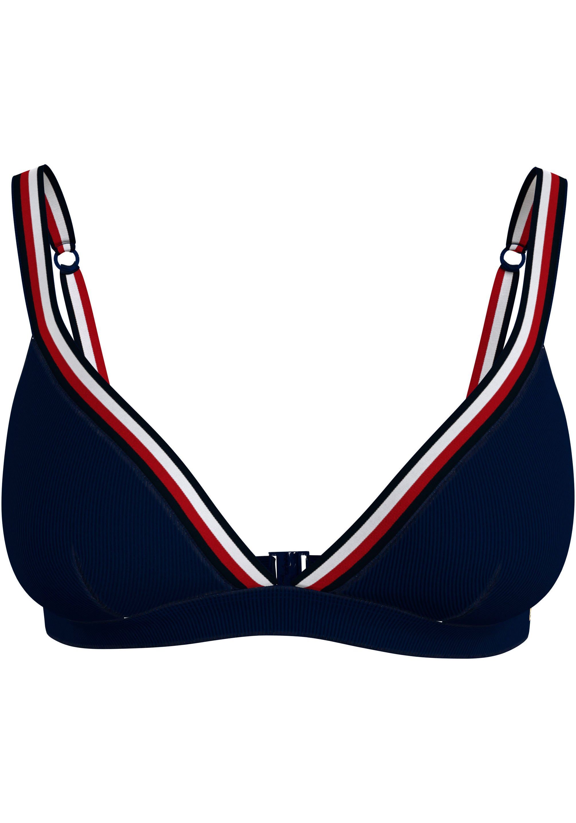 Tommy Hilfiger Swimwear Triangel-bikinitop TRIANGLE RP met ribstructuur