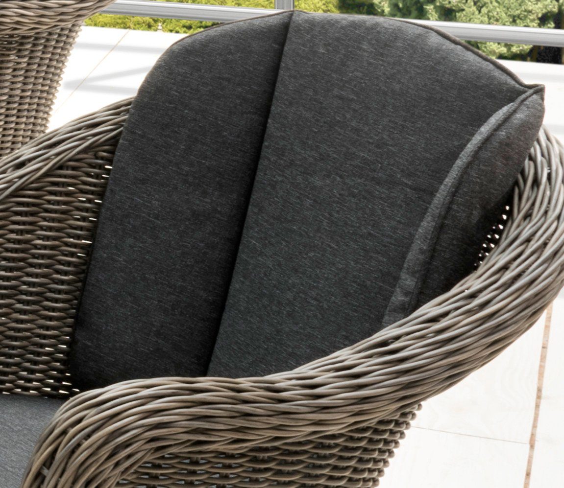 Destiny Tuin-eethoek MALAGA LUNA Aluminium, polyrotan (set, 13-delig)