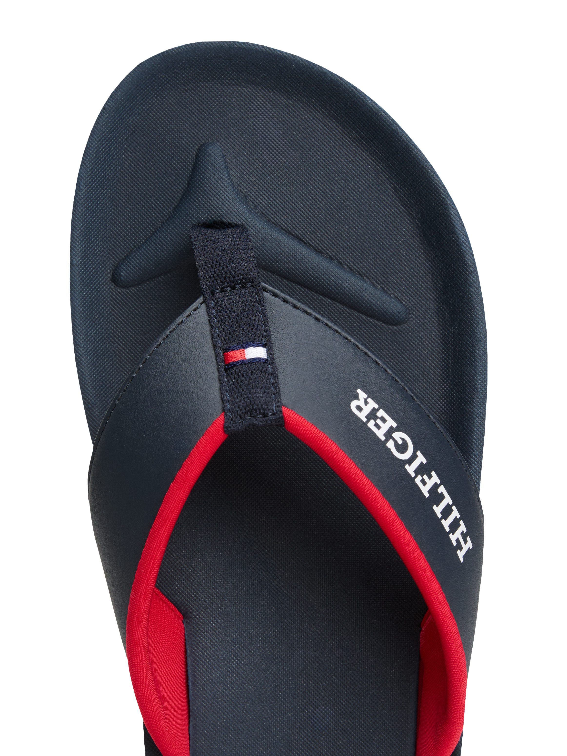 Tommy Hilfiger Teenslippers PADDED COMFORT HILFIGER B SANDAL , dianette, zomerschoen, slippers, badschoen met logo-opdruk
