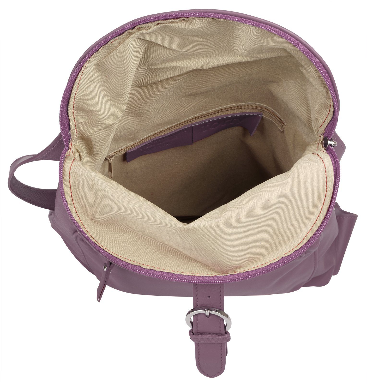 Forty Degrees Rugzak echt leer, made in italy