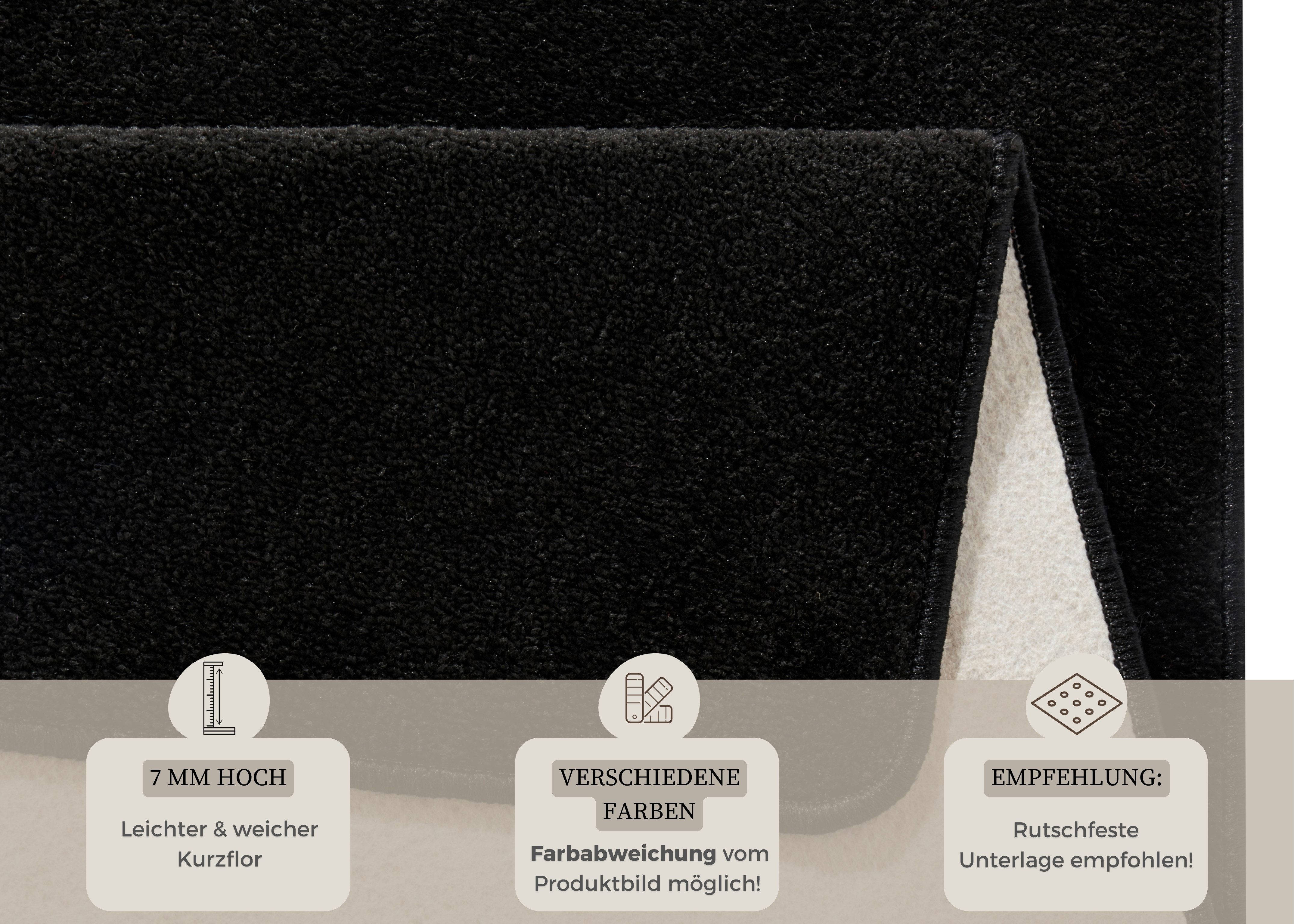 HANSE Home Set slaapkamerkleedjes Fancy Unikleur, slaapkamerkleed, 3-delige loperset voor de slaapkamer