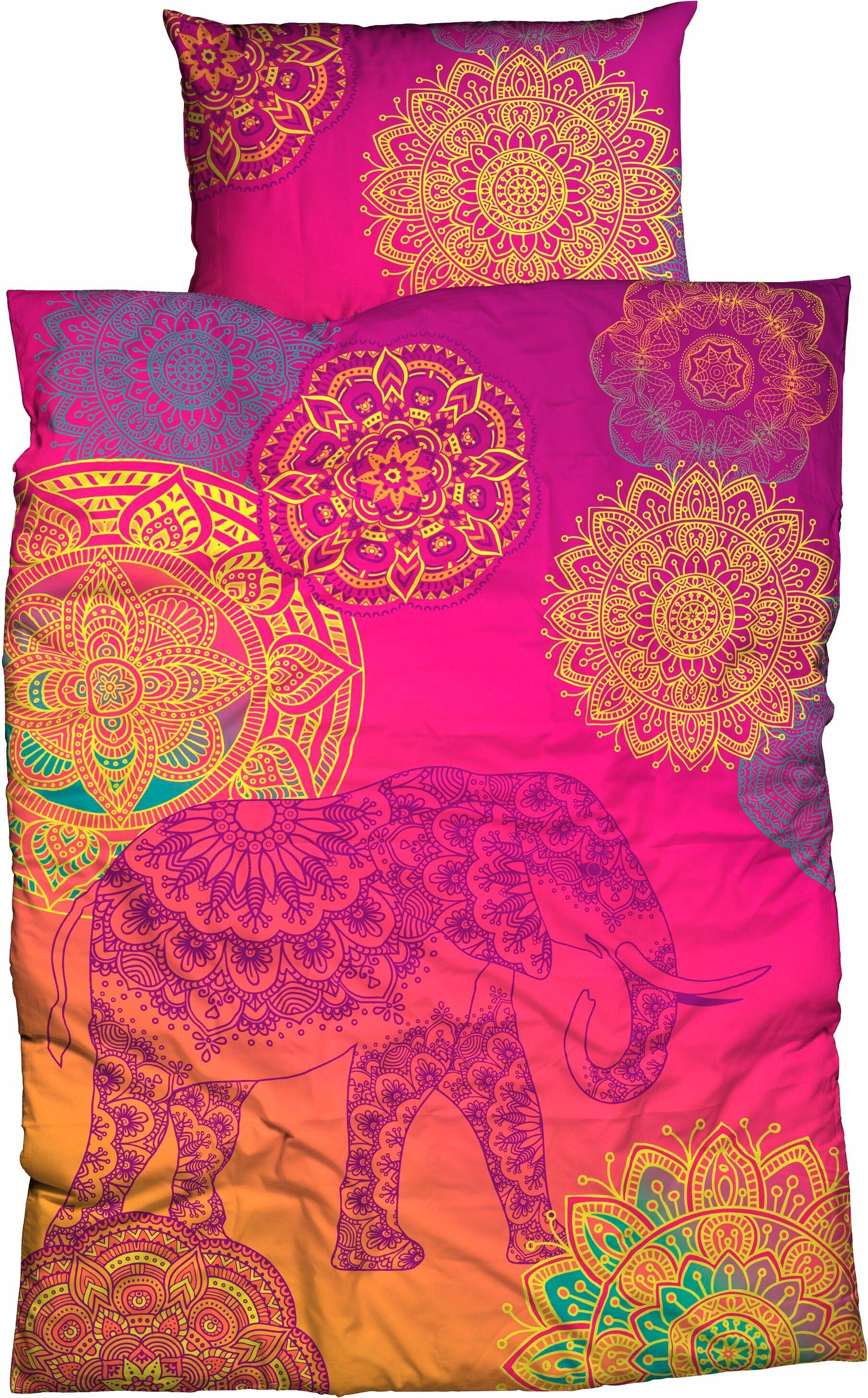 SisterS Overtrekset Noida met kleurrijke mandala’s dekbedovertrekken multicolor