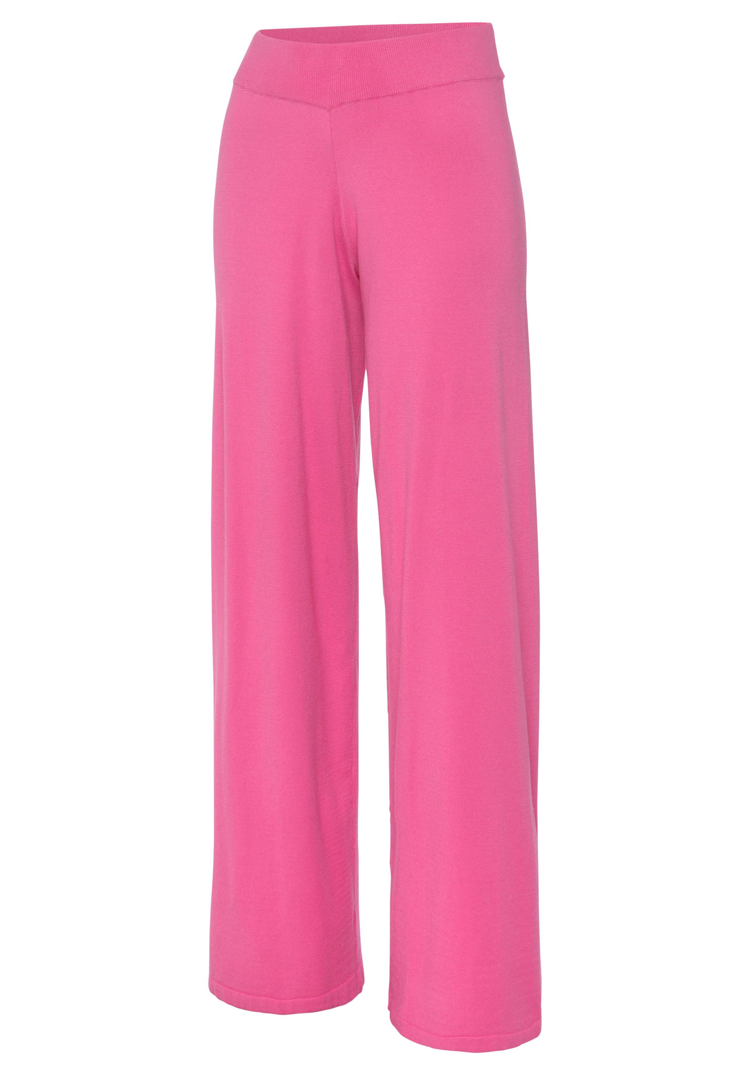 Lascana Tricotbroek -Loungebroek met wijd been loungewear