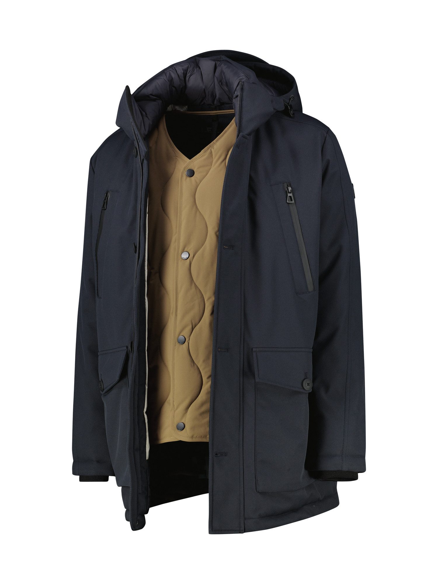 Lerros Parka LERROS Heren-Parka in Twillstructuur