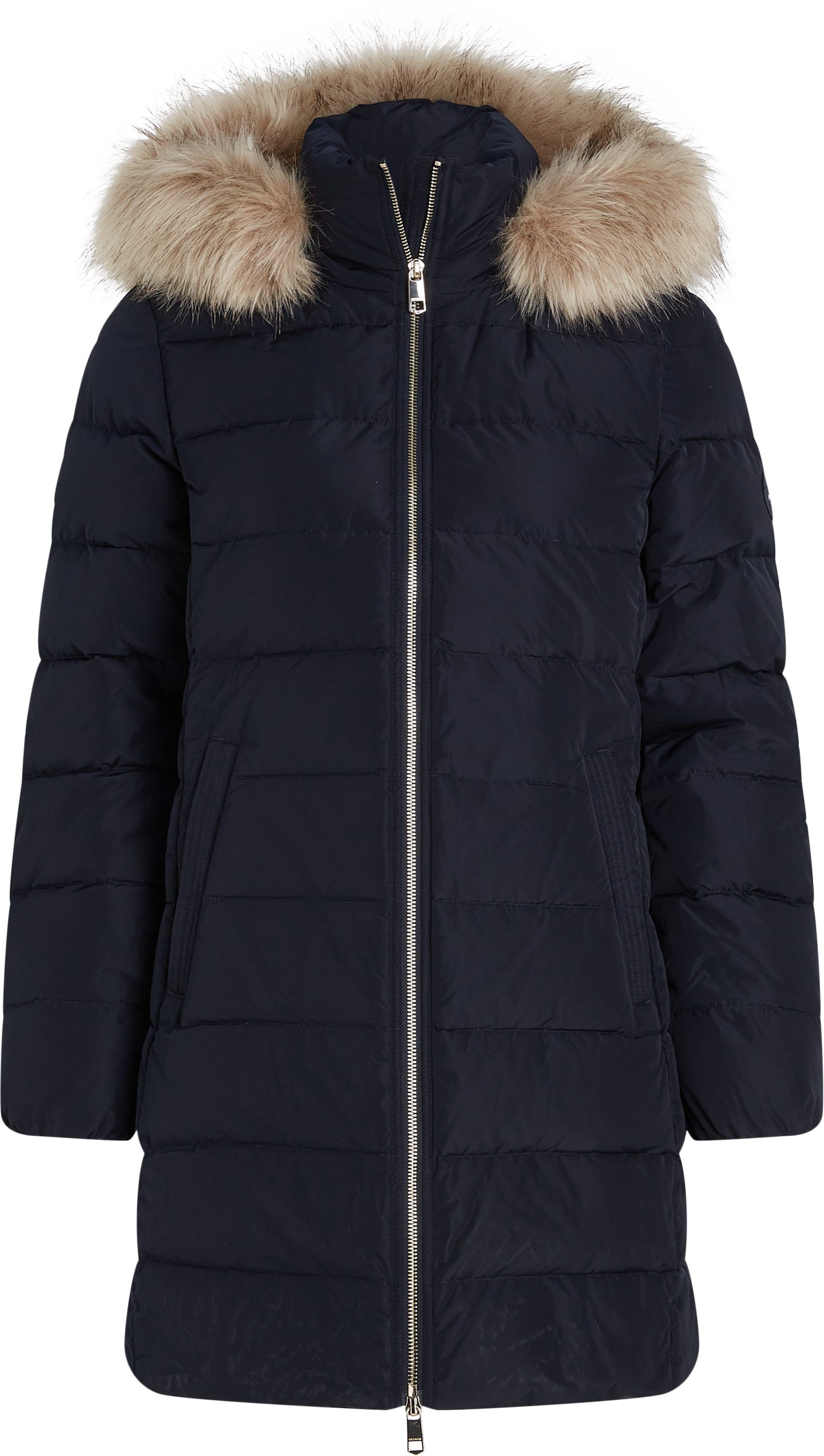 Tommy Hilfiger Gewatteerde jas HERITAGE DOWN TYRA COAT WITH FUR