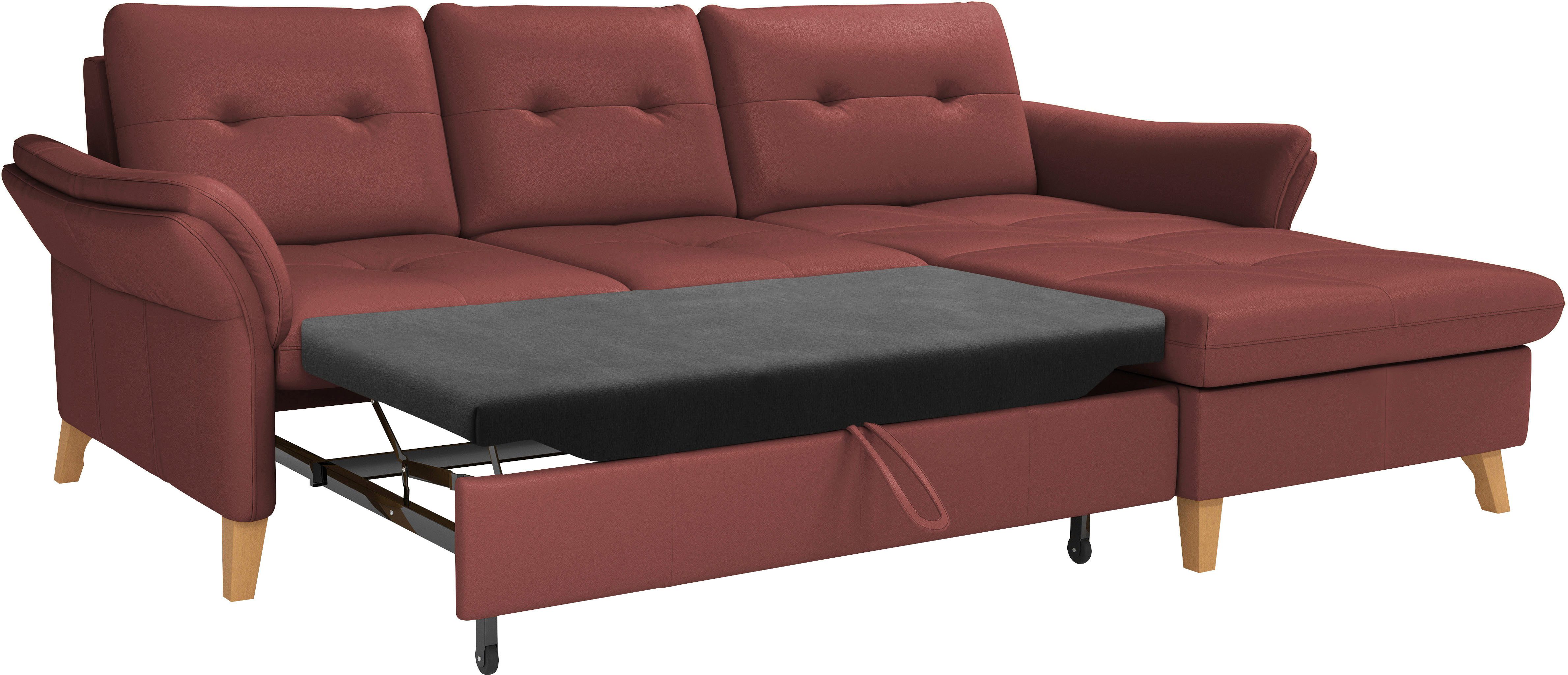 sit&more Hoekbank Göteborg Zitdiepteverstelling en binnenvering, naar keuze met slaapfunctie