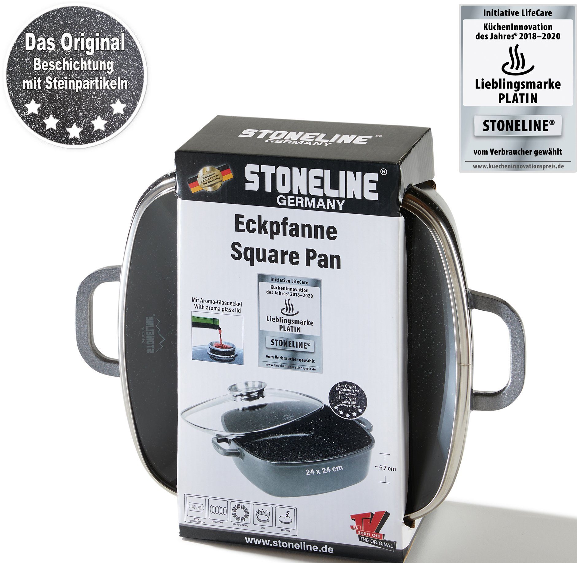STONELINE Serveerpan Inductie (1-delig)