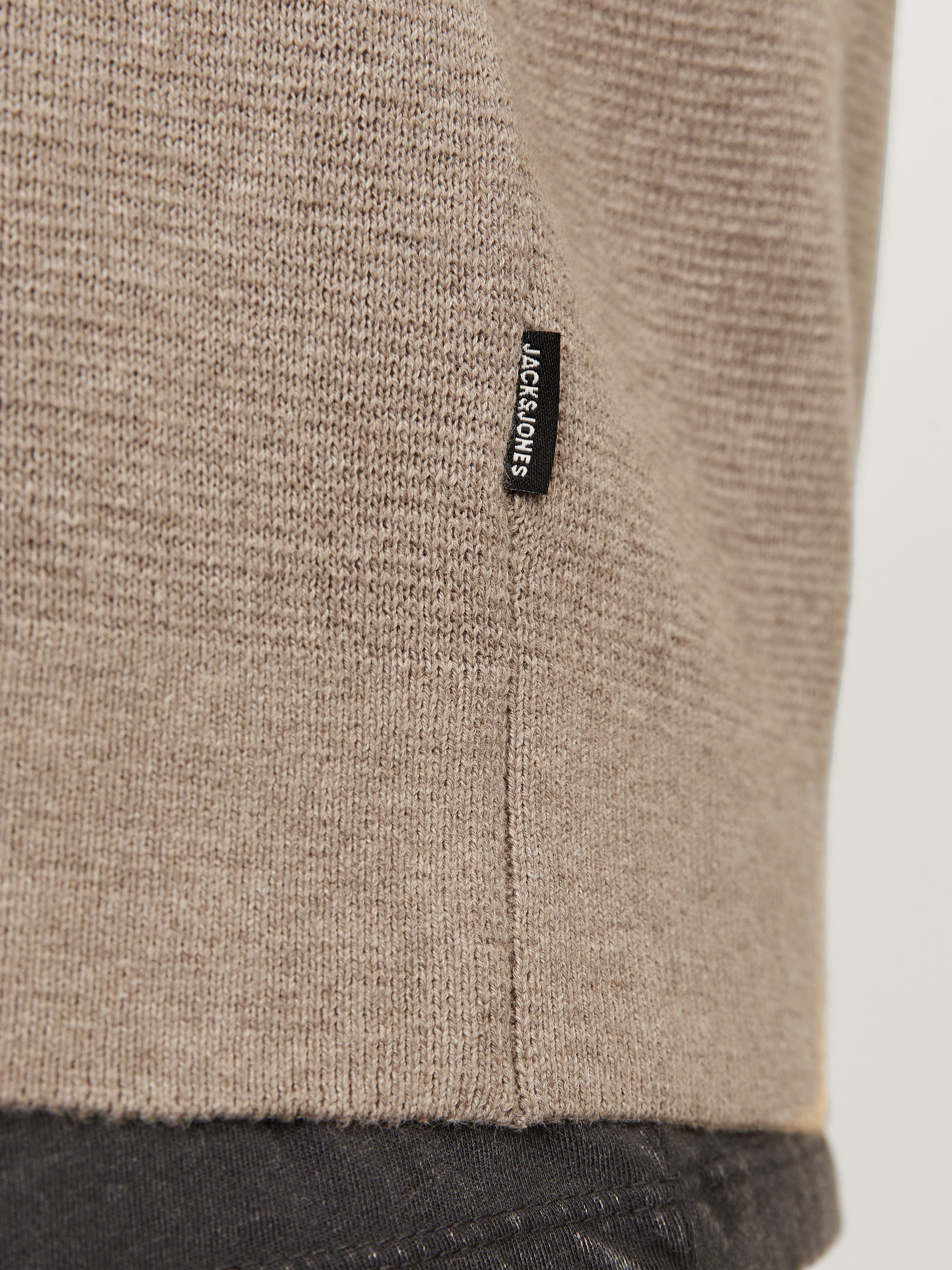 Jack & Jones Schipperstrui JPRBLAMILANO STITCH KNIT HALF ZIP SN