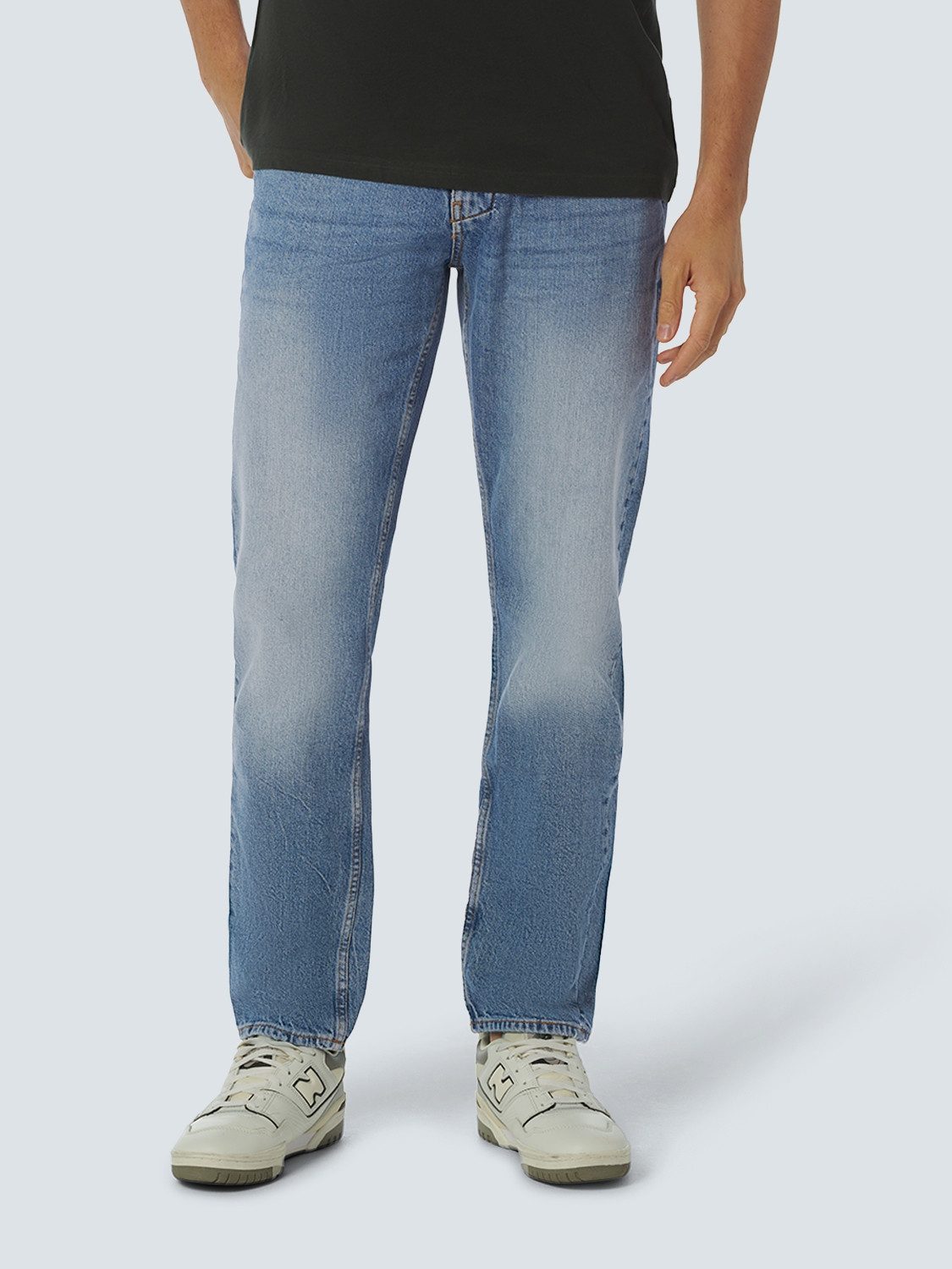 NO EXCESS Relax fit jeans 715 met merklabel heren jeans maat 36 blauw
