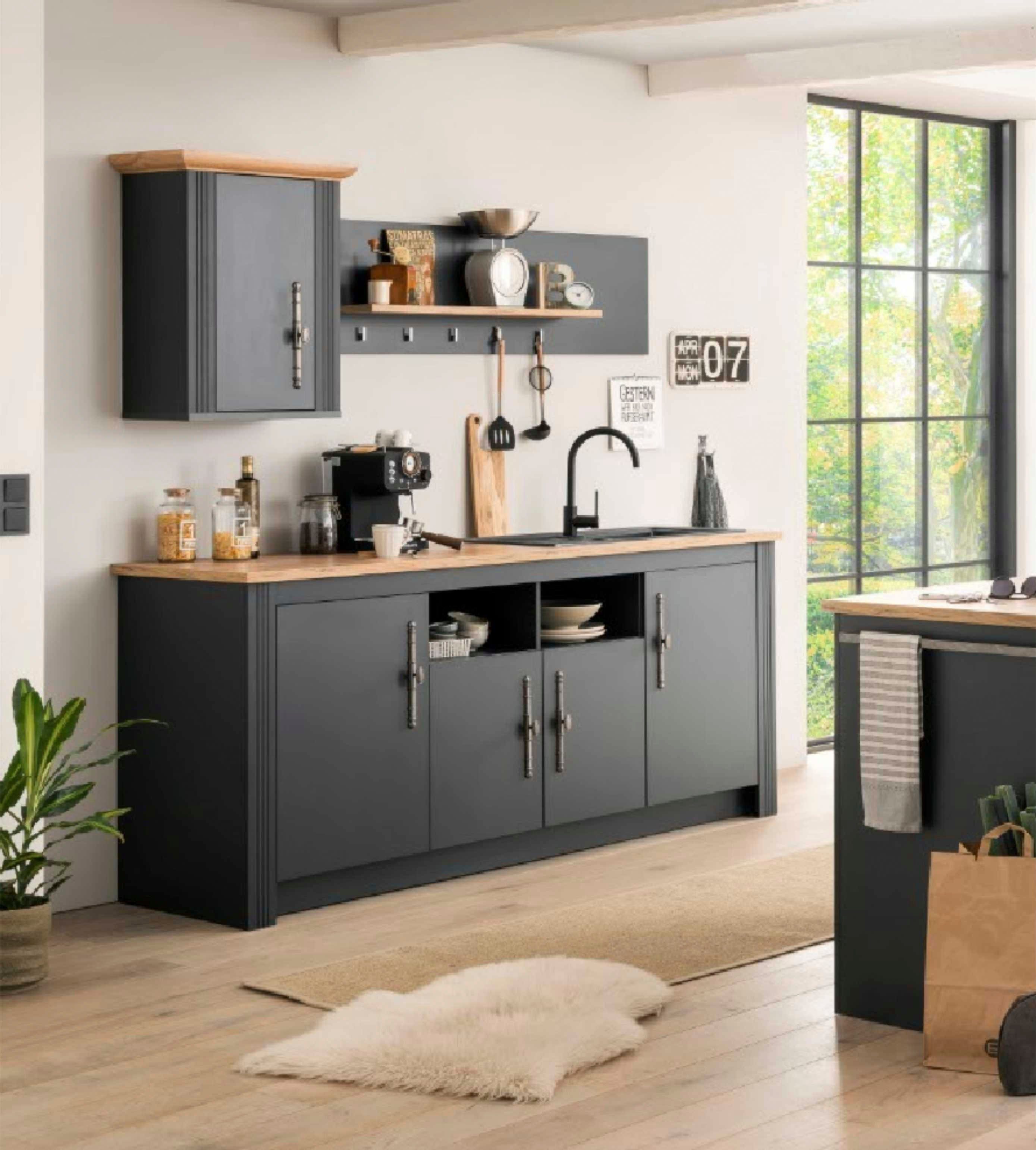 Kochstation Keuken KS-Westminster Breedte 204 cm, zonder elektrische apparaten