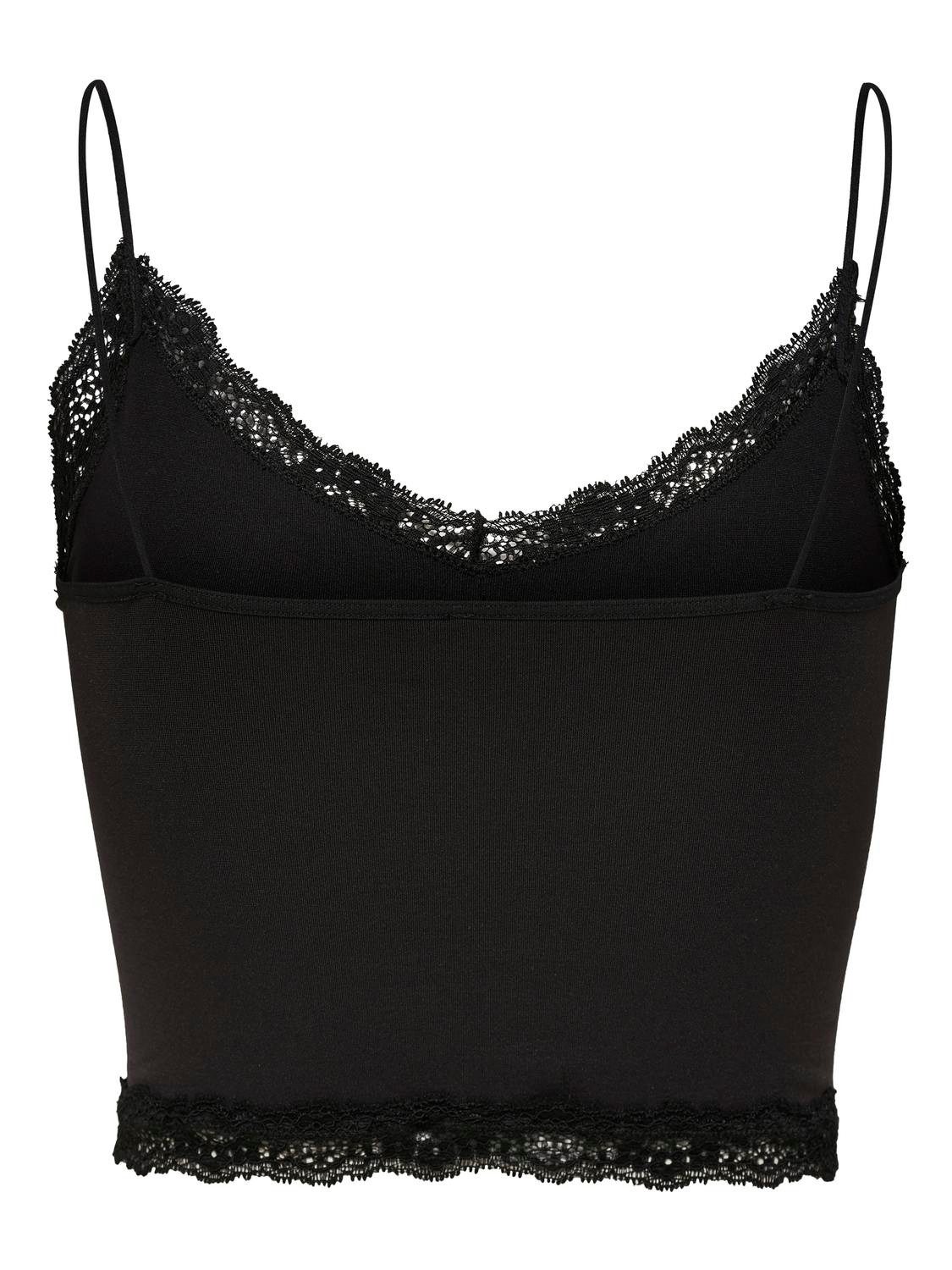 Only Kanten top ONLVICKY LACE SEAMLESS CROPPED TOP