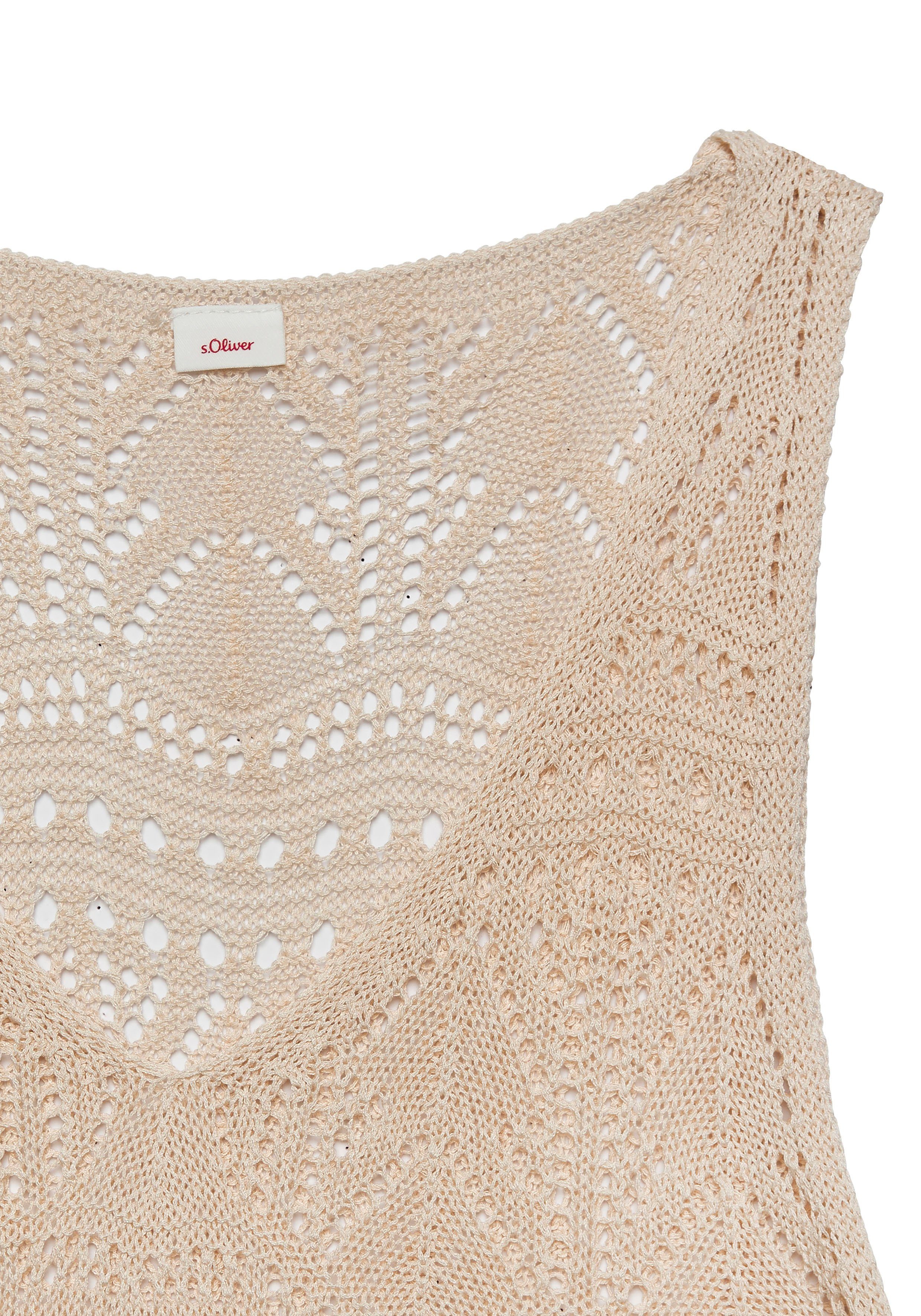 s.Oliver RED LABEL Beachwear Gebreide jurk met ajourmotief