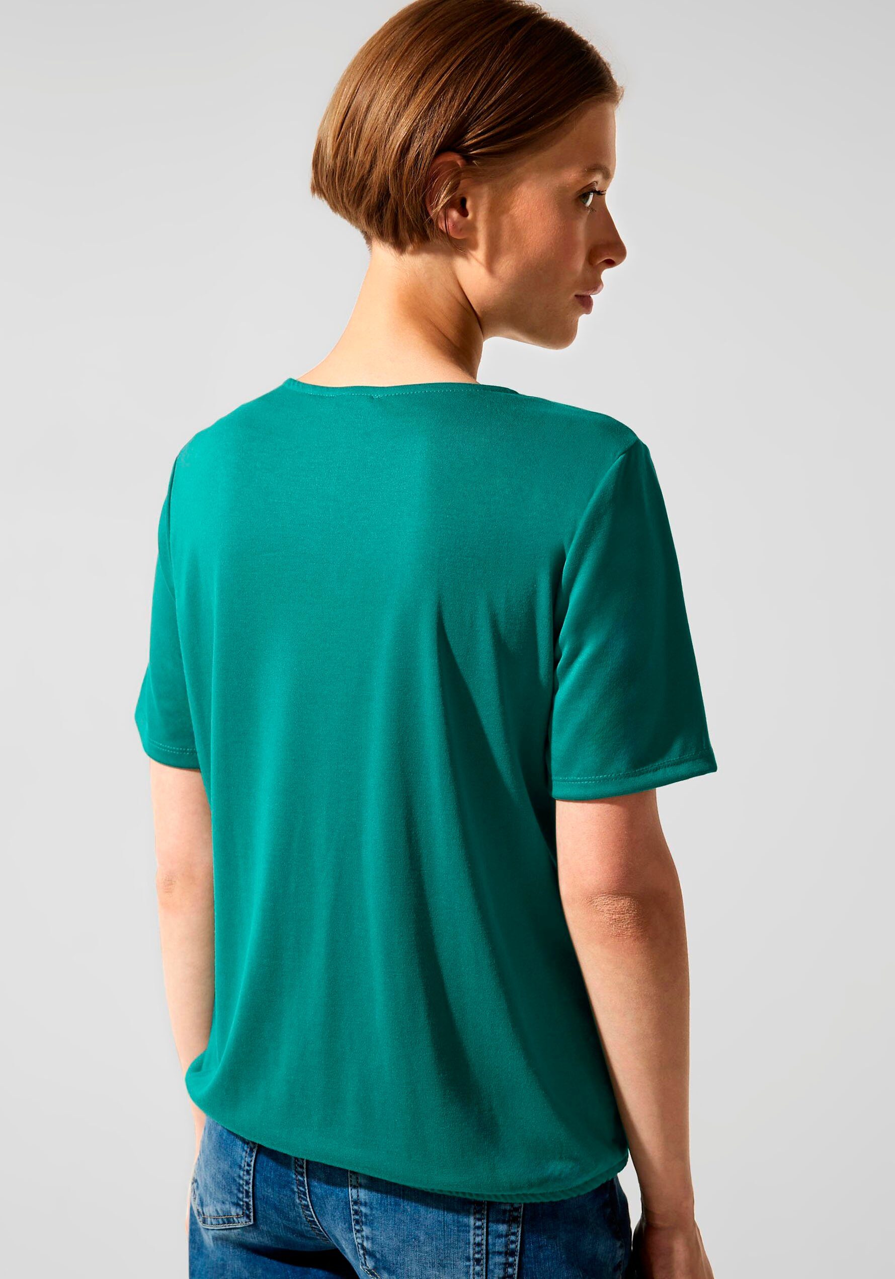 STREET ONE Shirttop in zijde-look