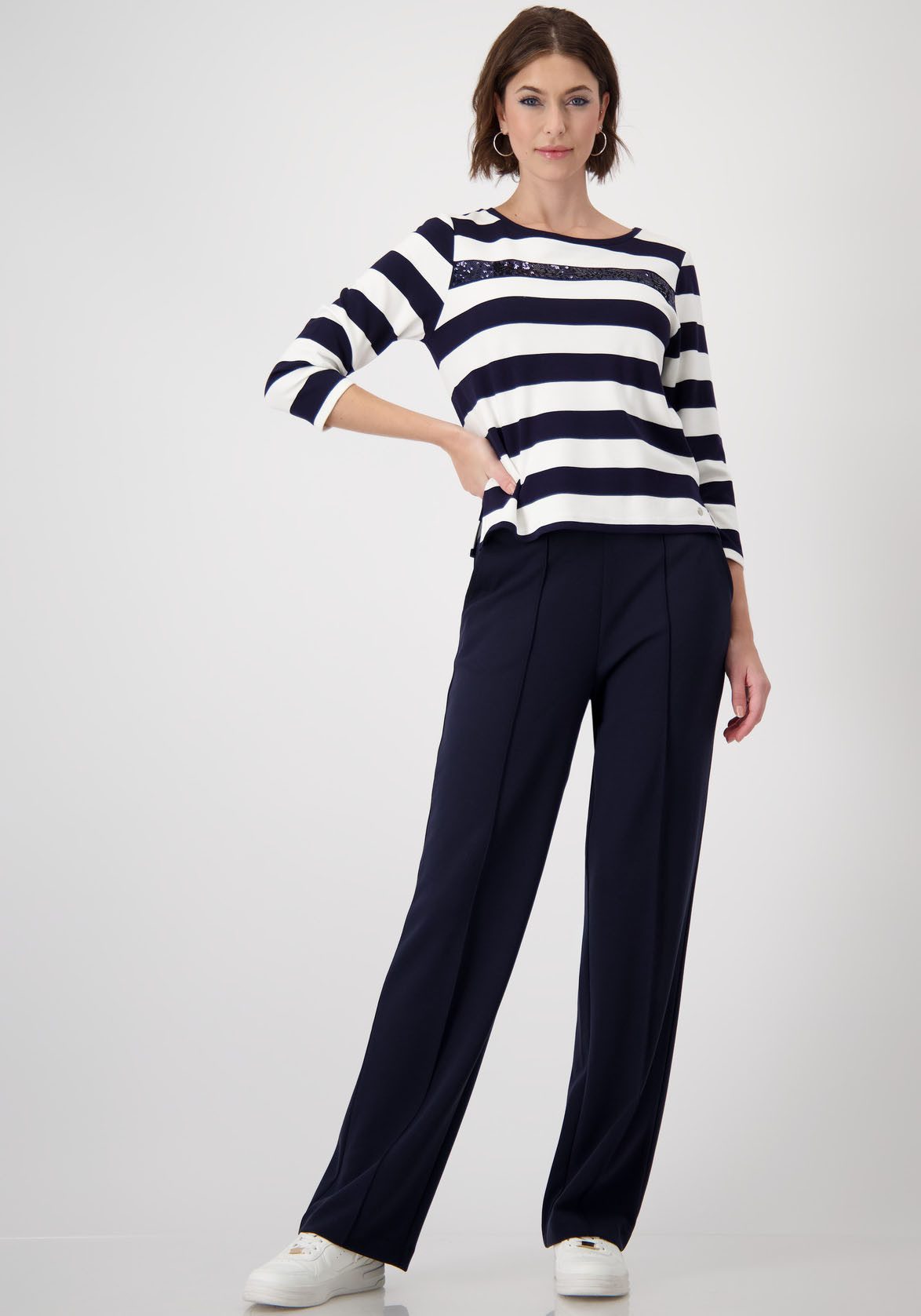 Monari Sweatshirt met pailletten