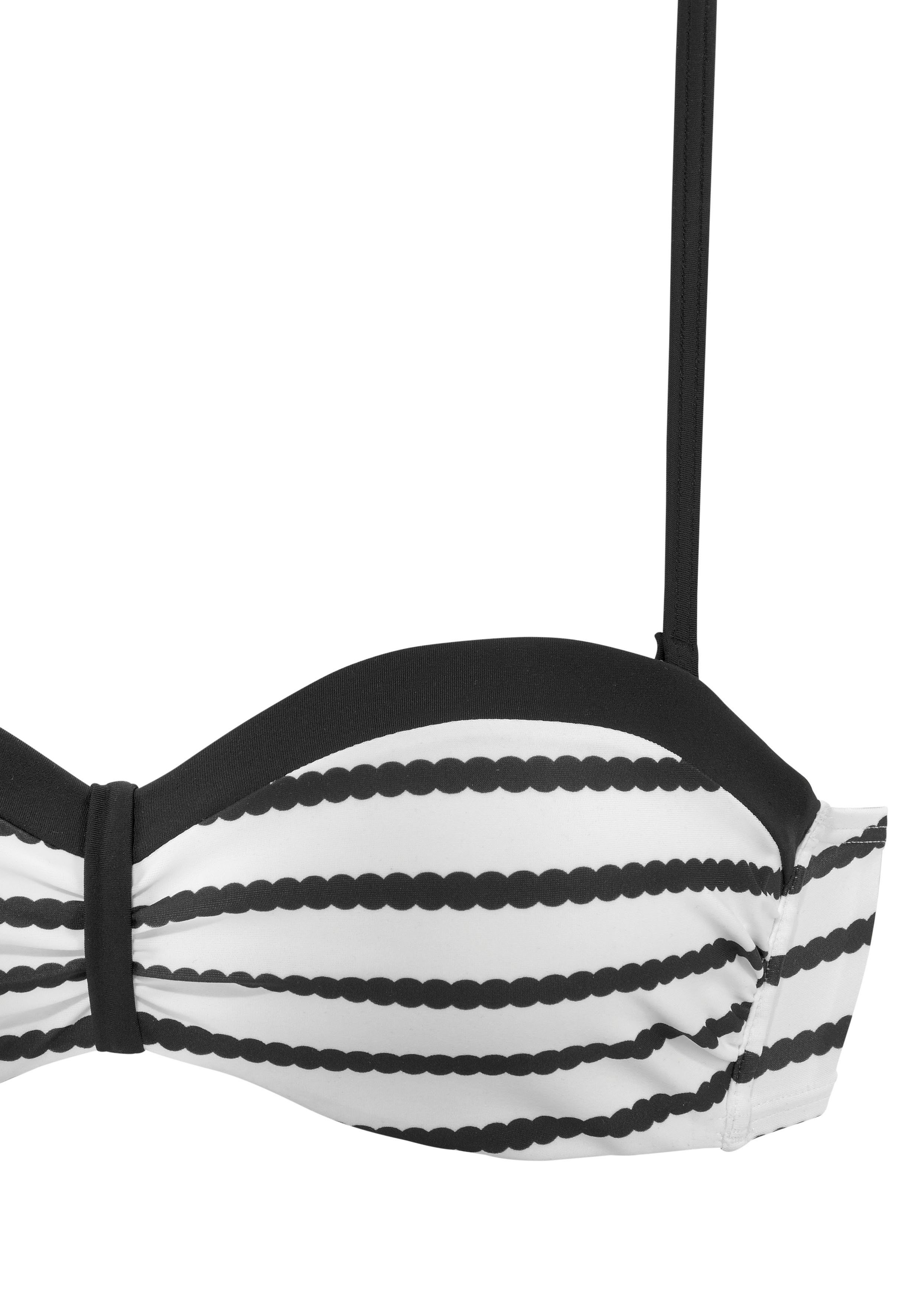 Lascana Beugelbikini in bandeaumodel met bandjes die op verschillende manieren te dragen zijn