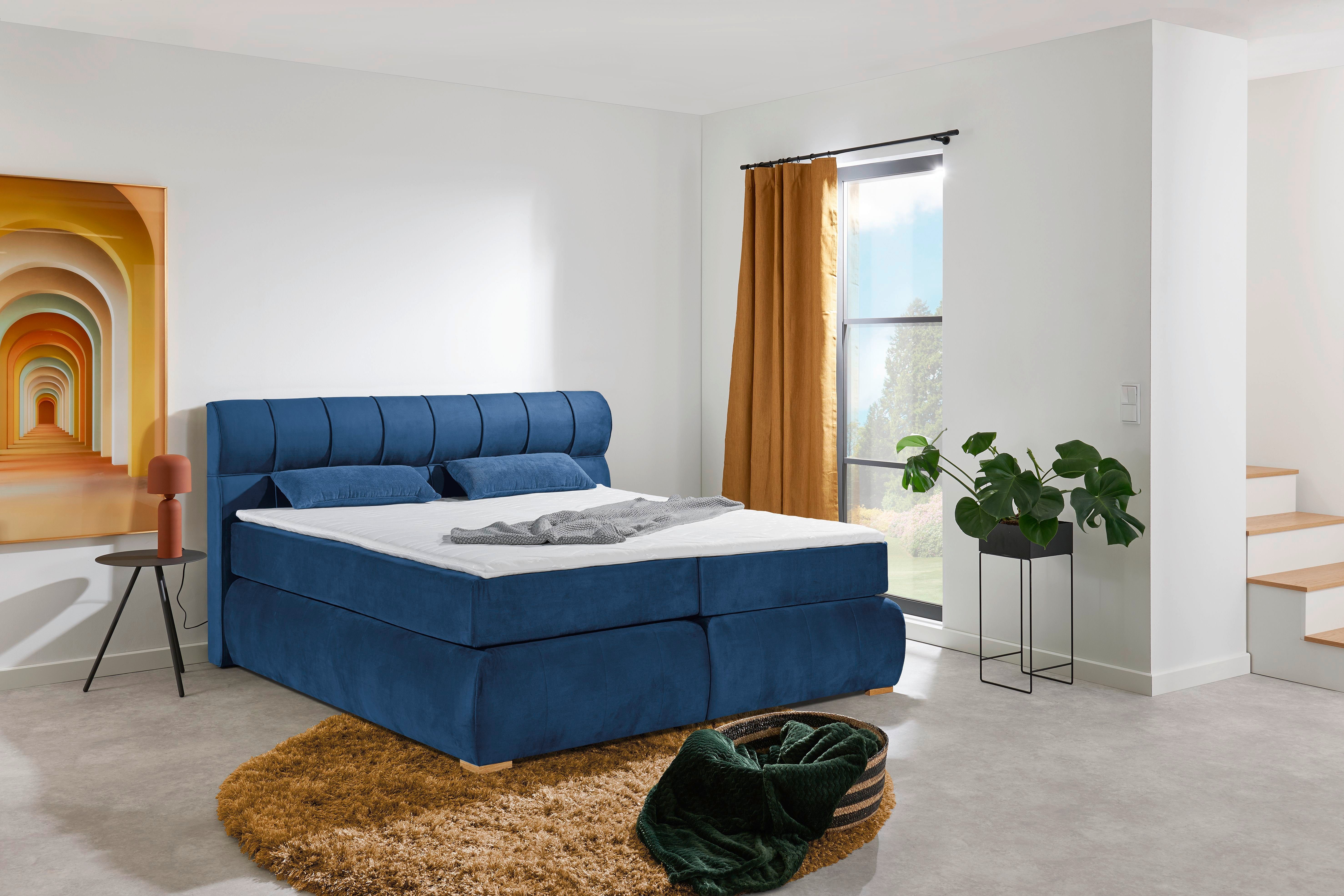 Places of Style Boxspring Felicia in h4, incl. matrastopper en bedbox boxsprings