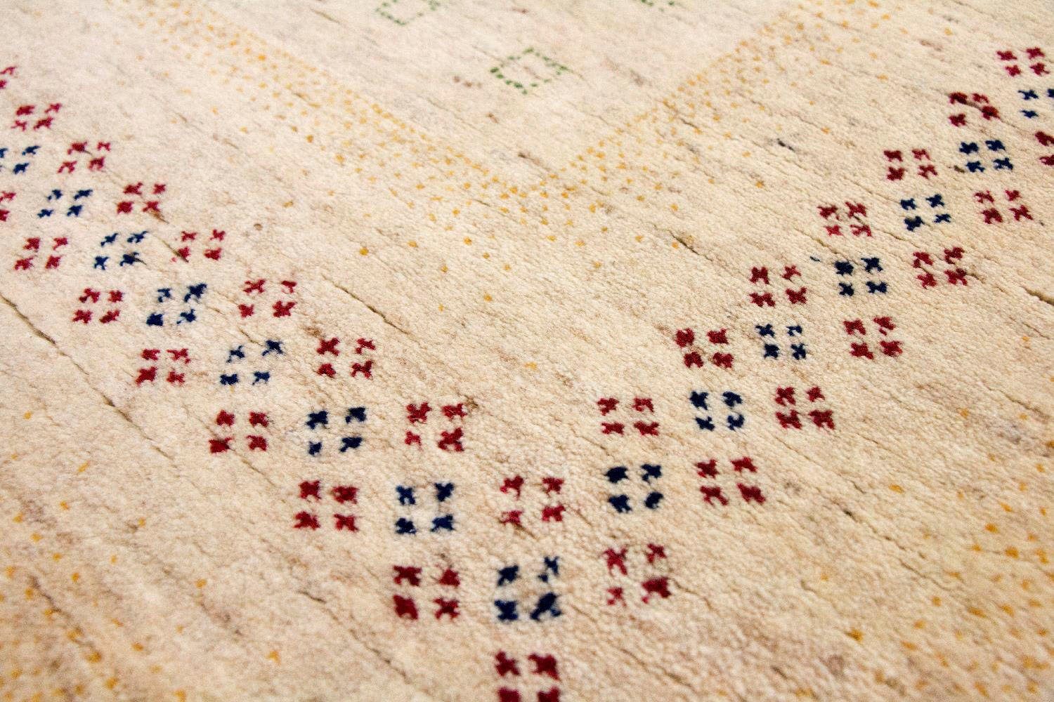 morgenland Wollen kleed LORIBAFT CROCO zuivere wol, luxe, fijn met de hand geknoopt, woonkamer