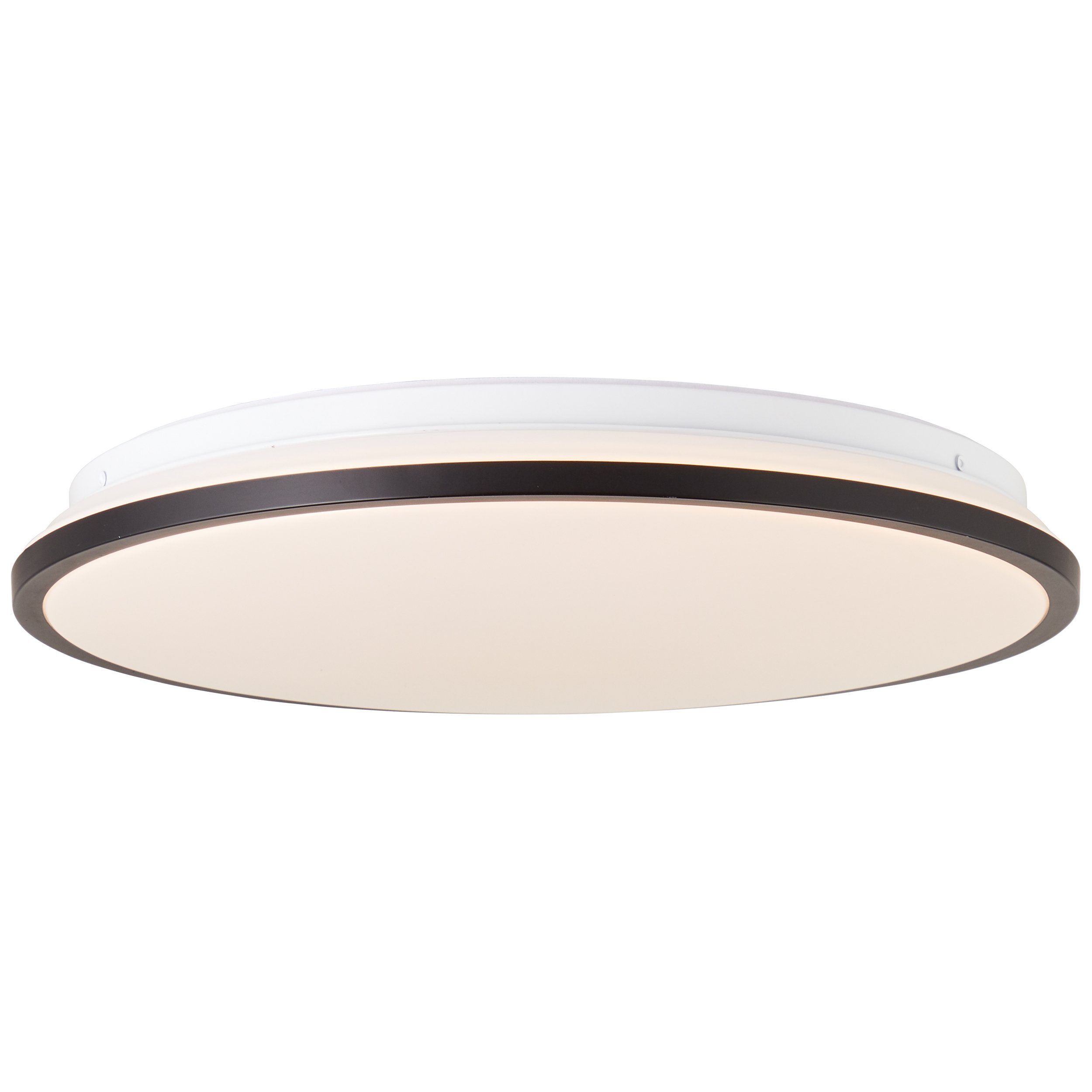 Brilliant Leuchten Led-plafondlamp Heida 2500 lm, ø 40 cm, metaal/kunststof, zwart