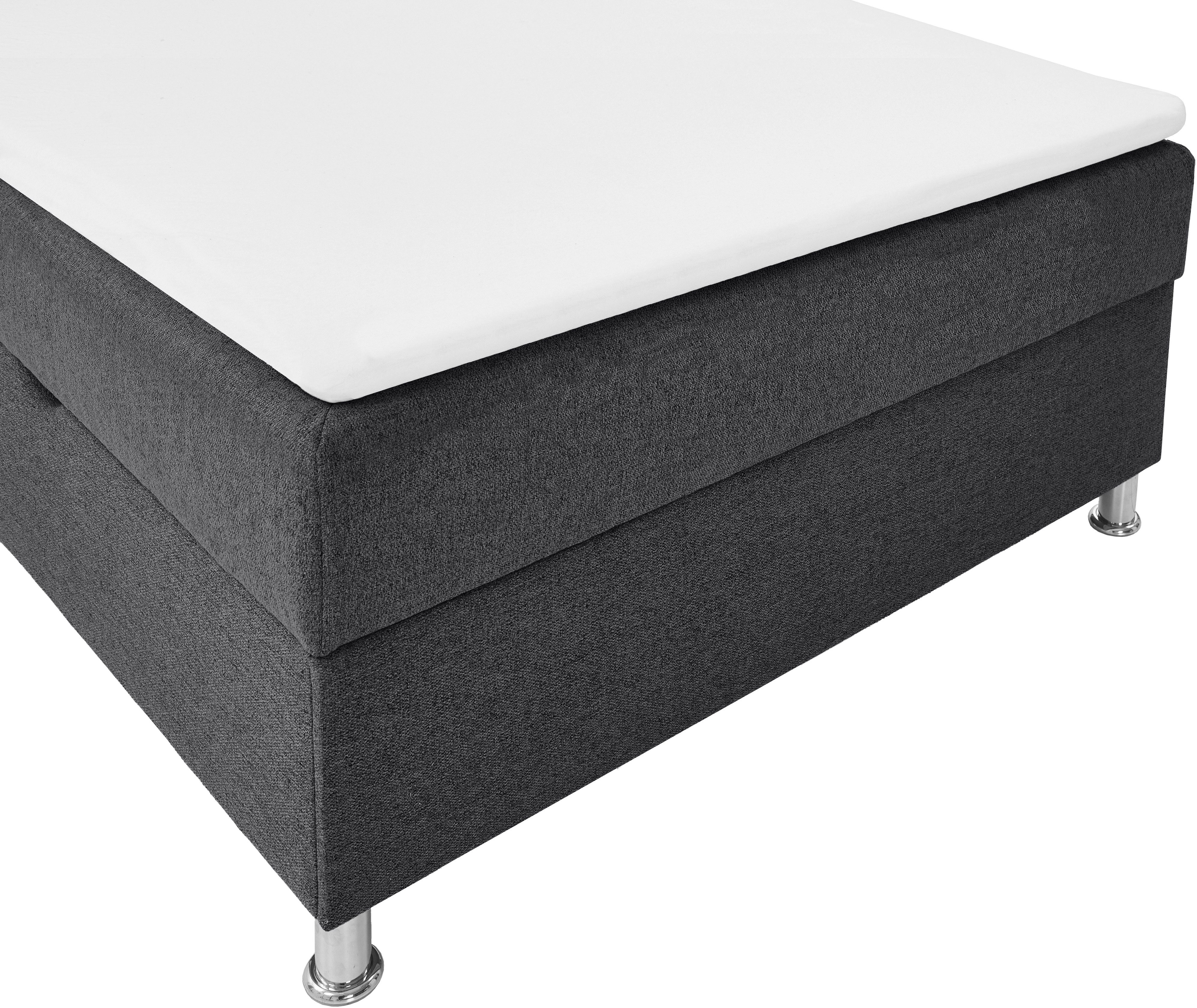 INOSIGN Boxspring Escalon met opbergruimte, inclusief topper beschikbaar in de breedtes 120x200 cm en 180x200 cm