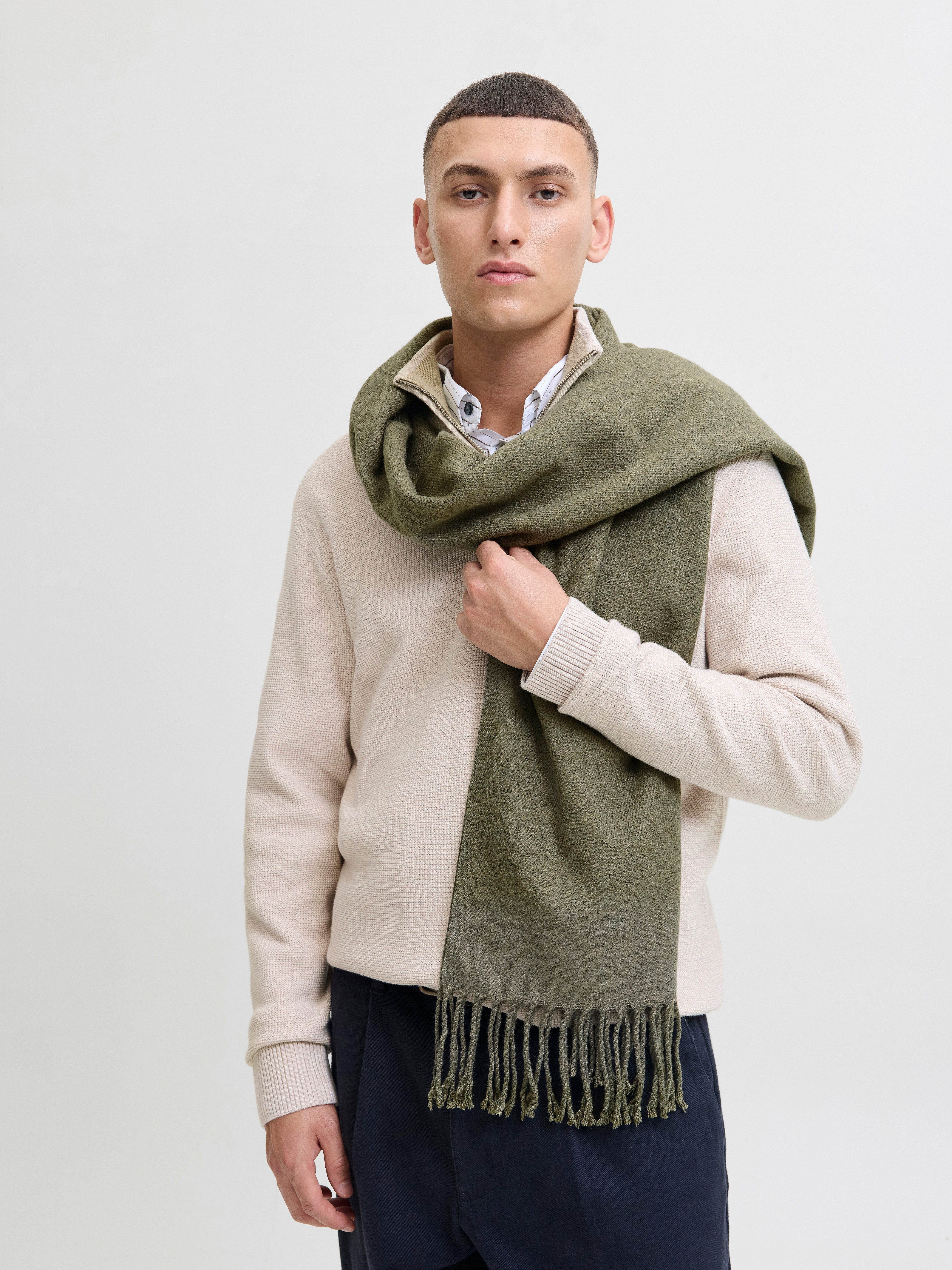 Jack & Jones Gebreide sjaal JACSOLID WOVEN SCARF NOOS