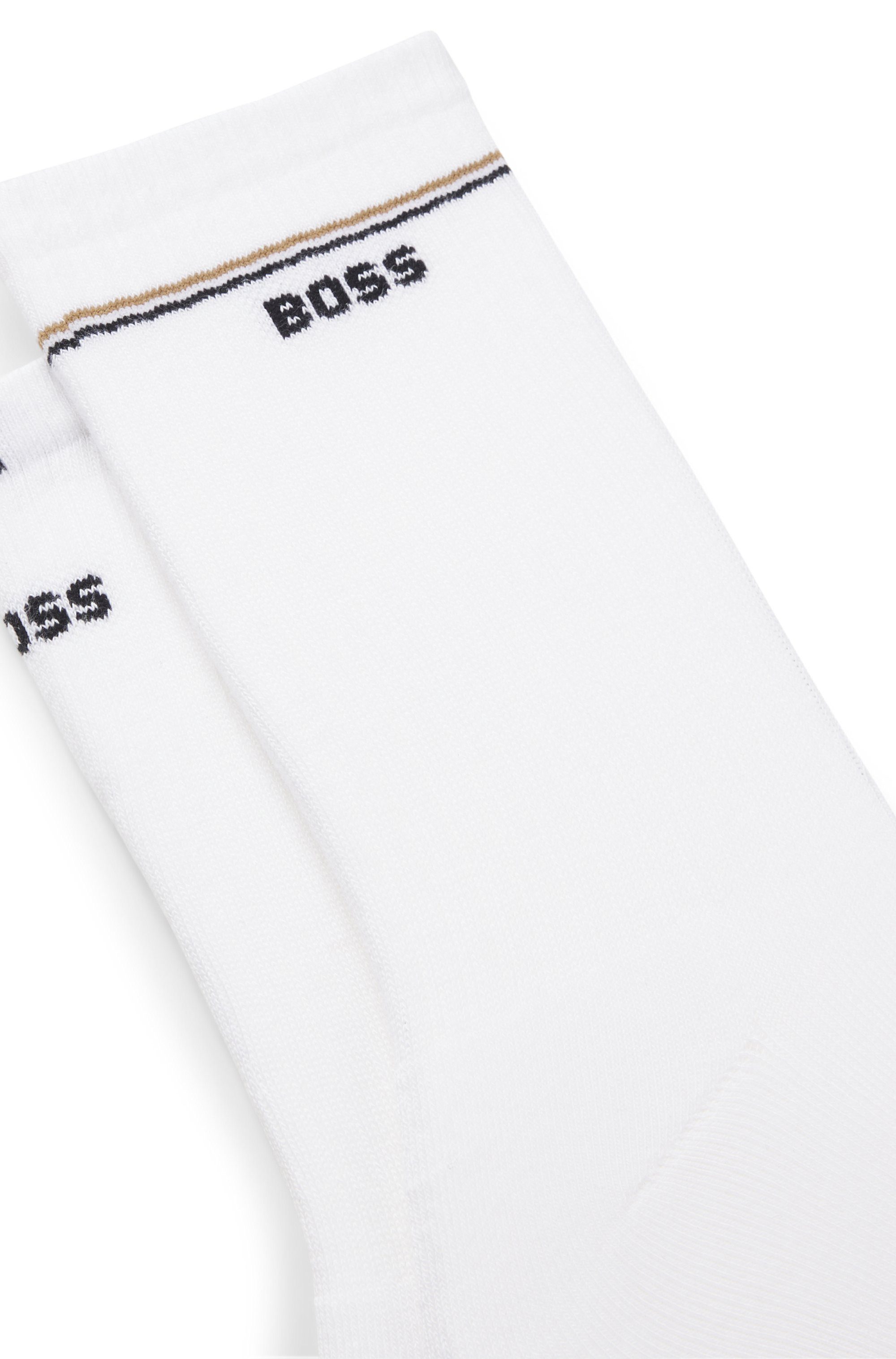 BOSS Sokken 2P QS Iconic CC W met boss logo-opdruk (set, 2 paar, 2 stuks)