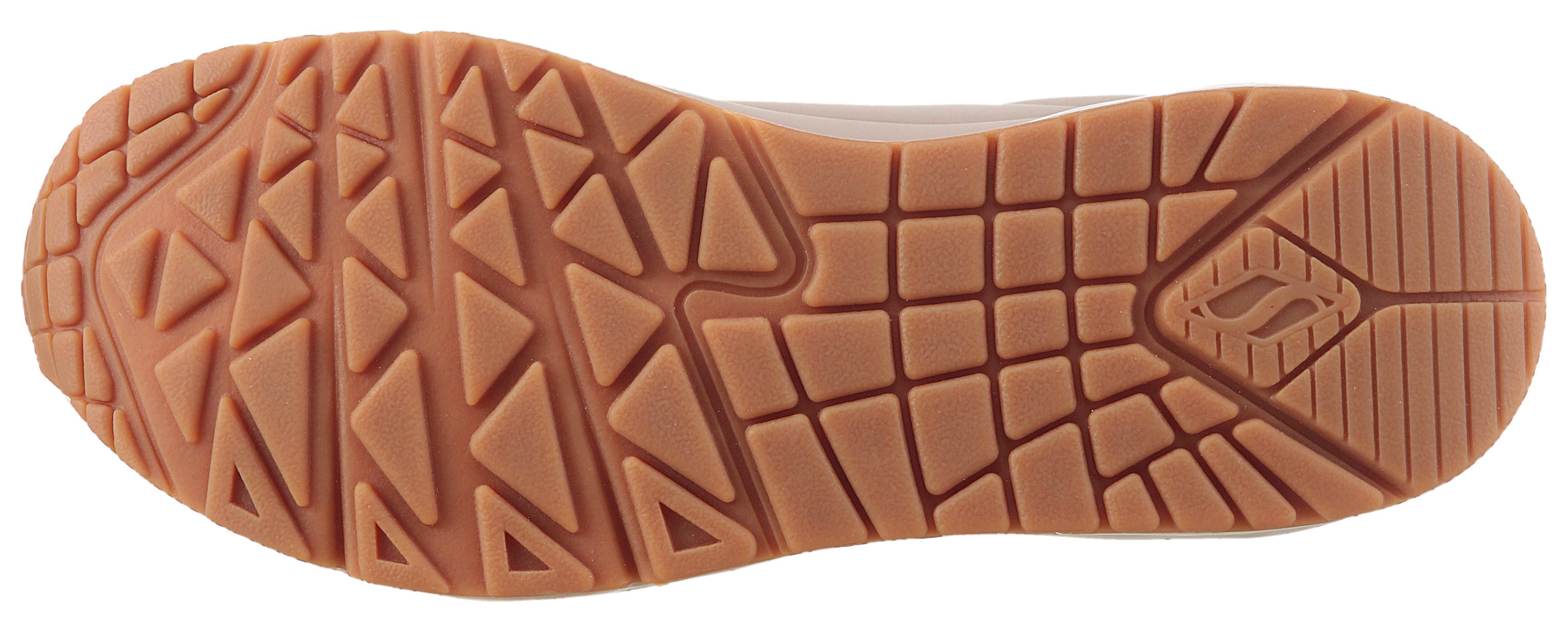 Skechers Sneakers UNO GOLDEN AIR Vrijetijdsschoen, lage schoen, veterschoen met metallic inzet