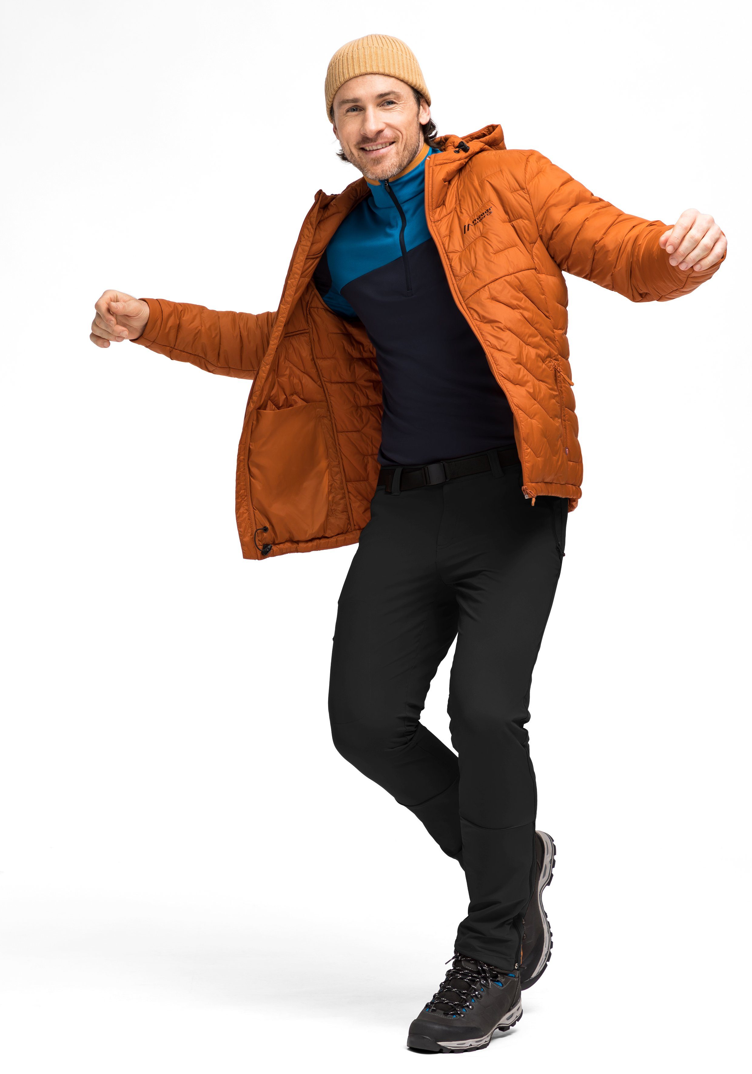 Maier Sports Functionele broek Naturno slim Heren wandbroek, elastische trekkingbroek, 4 zakken, Slim Fit