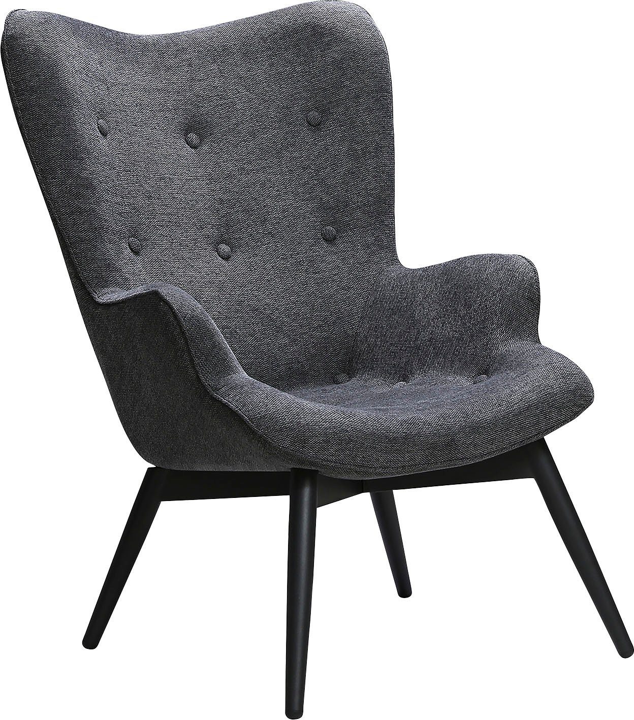 SalesFever Fauteuil Decoratieve knopen in de rugleuning (1 stuk)