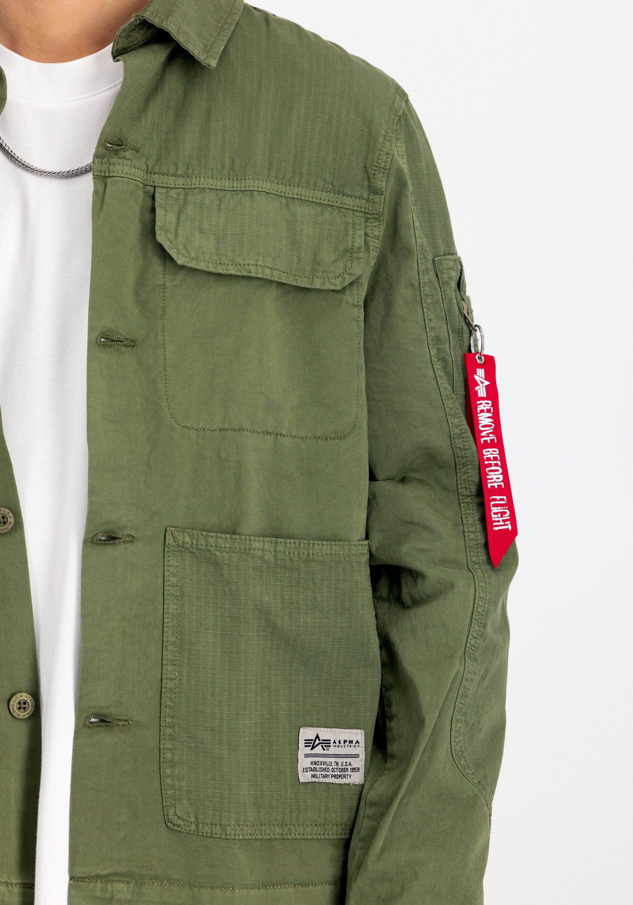 Alpha Industries Overhemdjasje ALPHA INDUSTRIES Men - Overshirts Color Block Overshirt