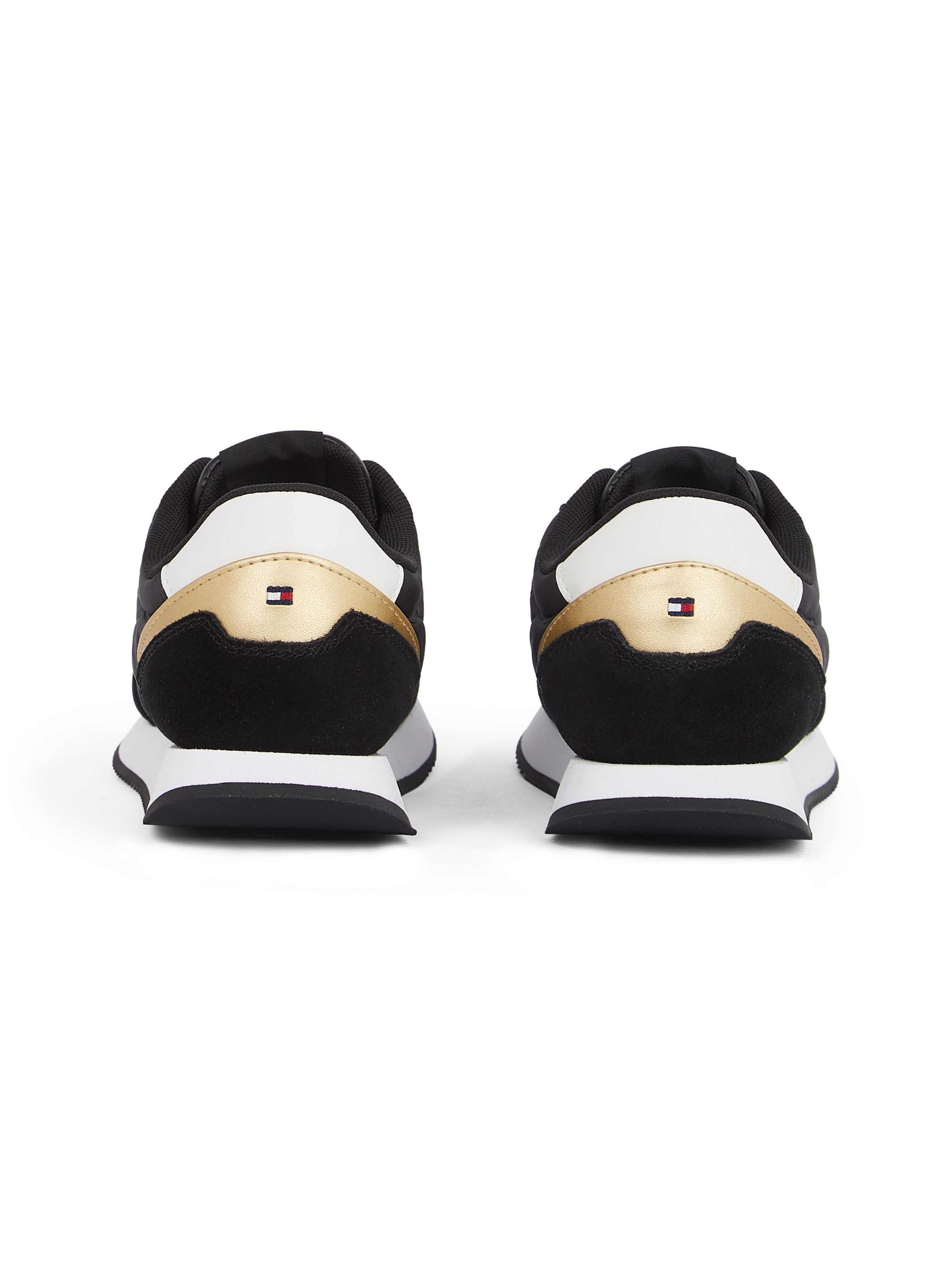 Tommy Hilfiger Plateausneakers ESSENTIAL RUNNER vrijetijdsschoen, lage schoen, veterschoen met contrastafwerkingen