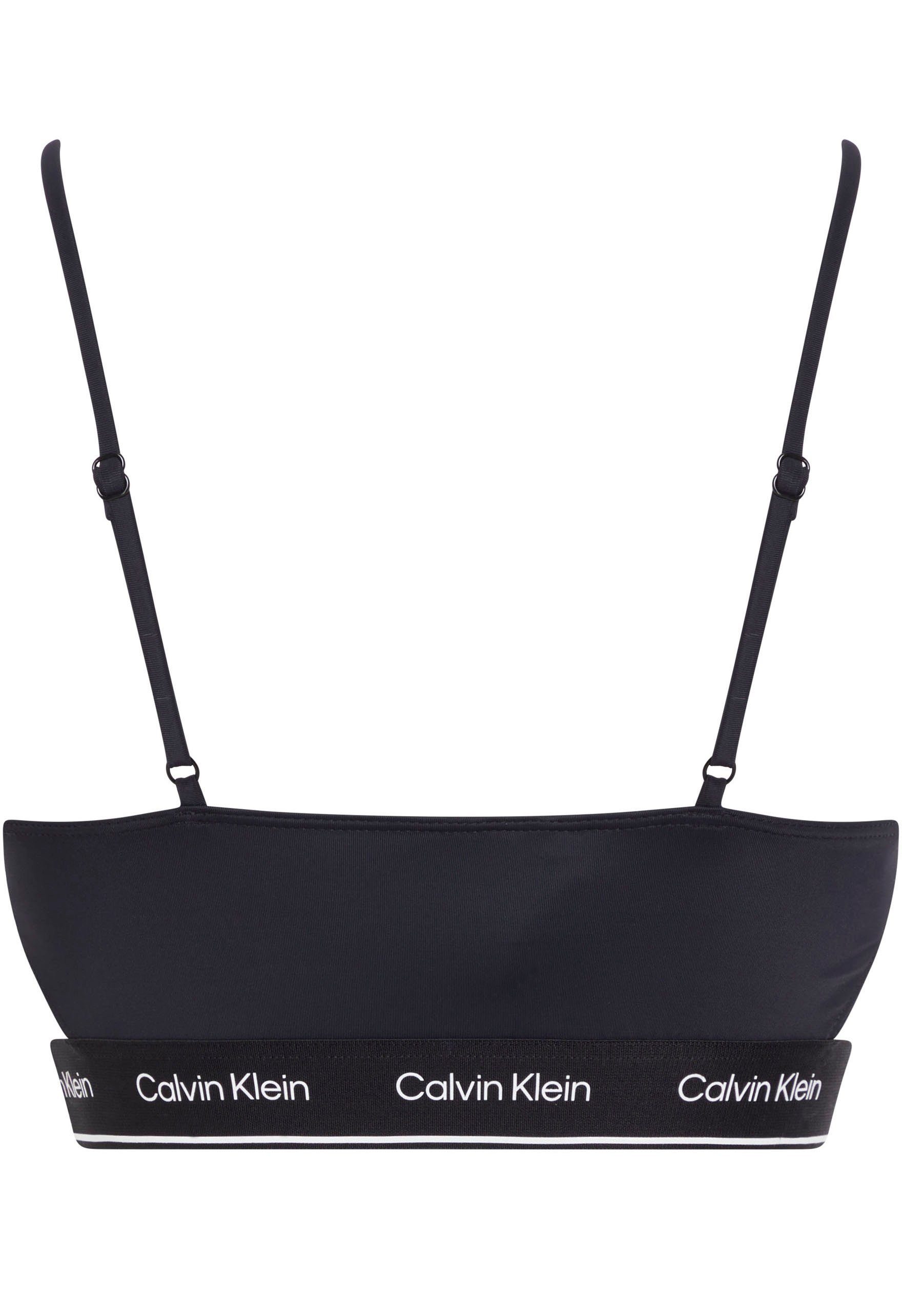 Calvin Klein Swimwear Bandeau-bikinitop BRALETTE-RP met uitsparingen aan de zijkant
