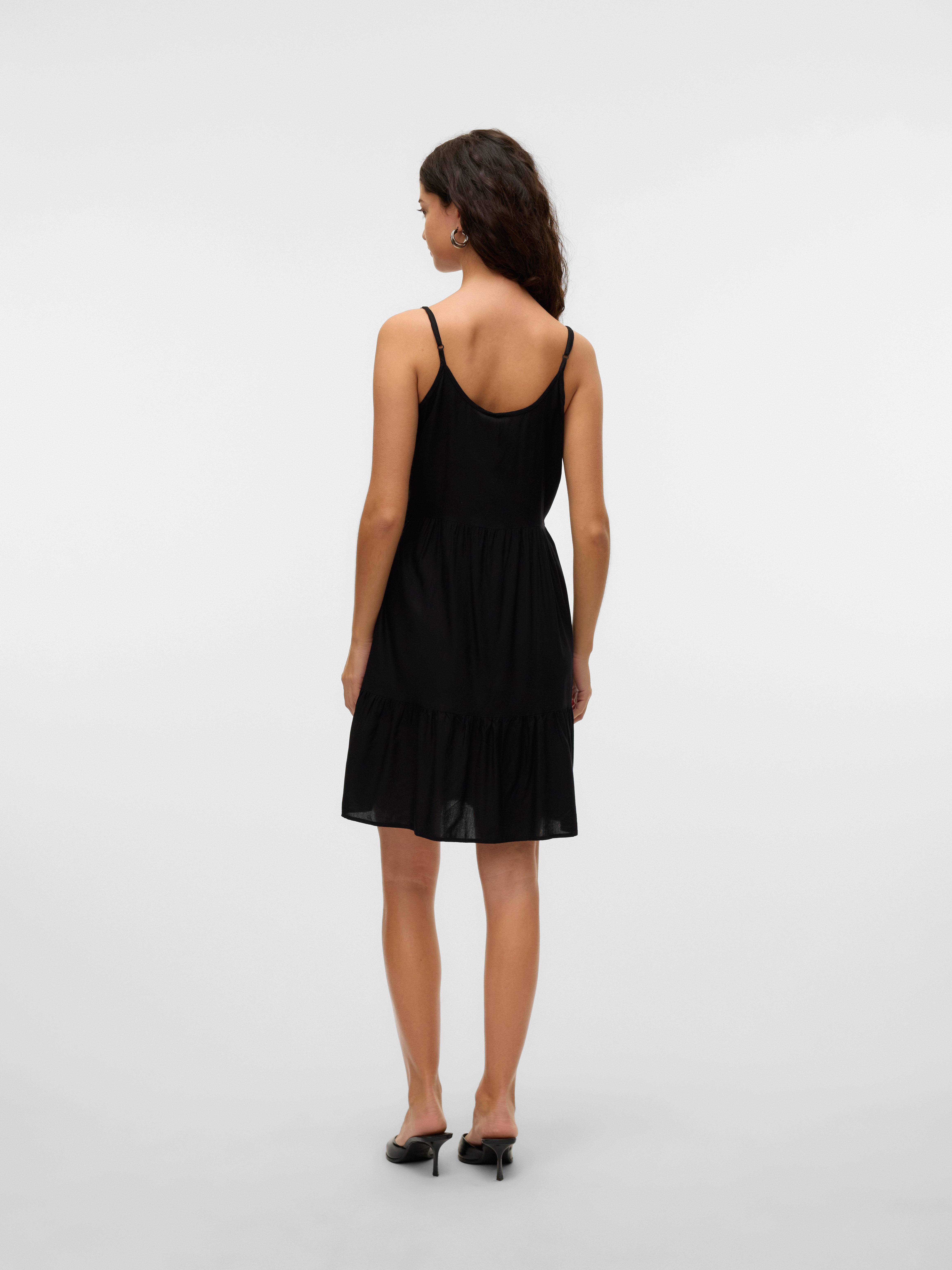 Vero Moda Jurk met bandjes VMBUMPY SHORT SINGLET DRESS WVN GA NOOS