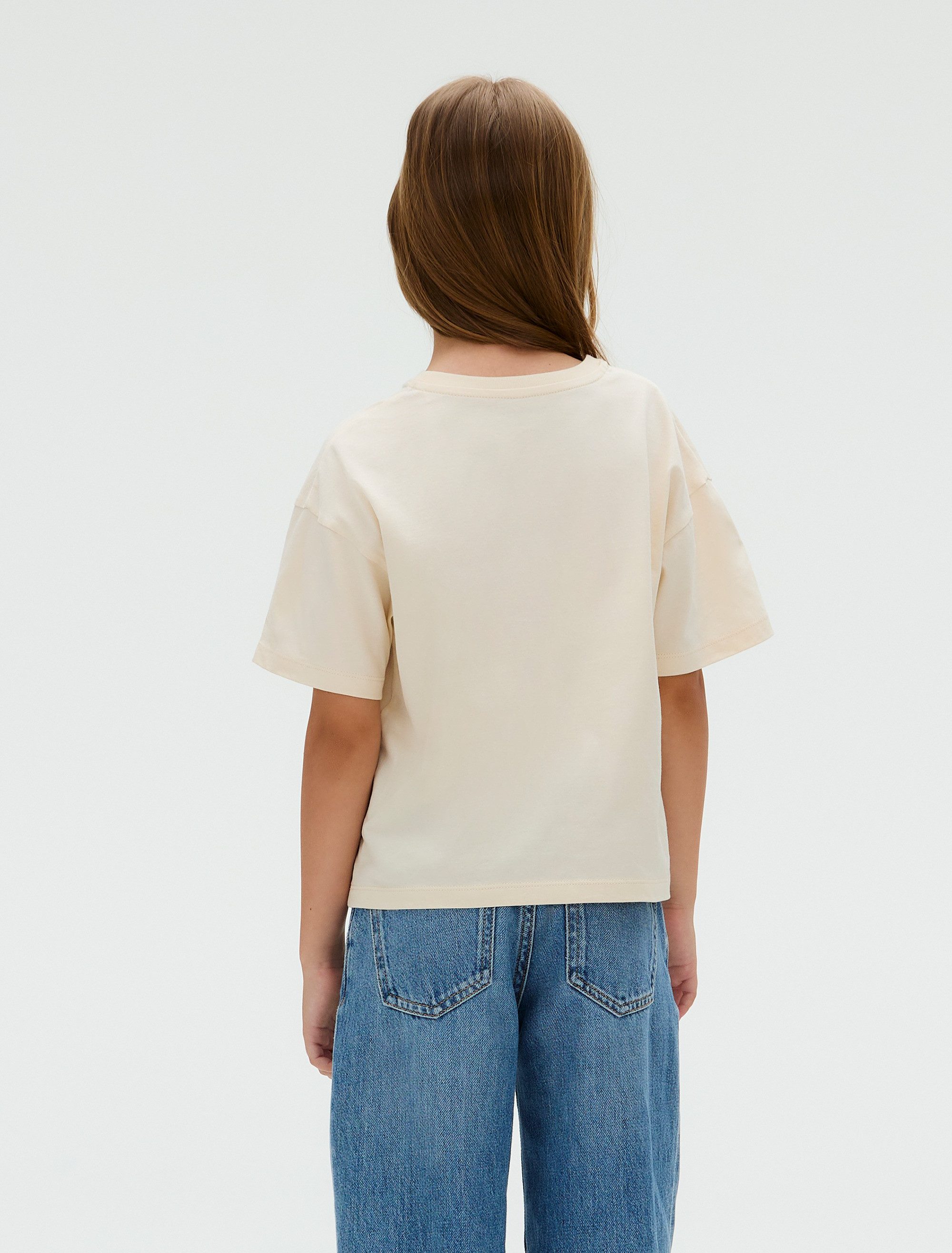 Calvin Klein T-shirt BOXY TEE METALLIC LOGO TECH voor kinderen tot 16 jaar, grote borduursel