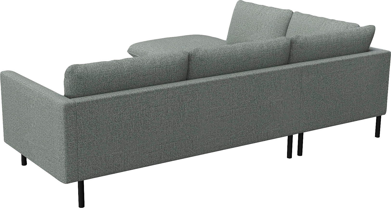 FLEXLUX Hoekbank Bolzano designbank, comfortabel door koudschuim in de zitting, L-vorm