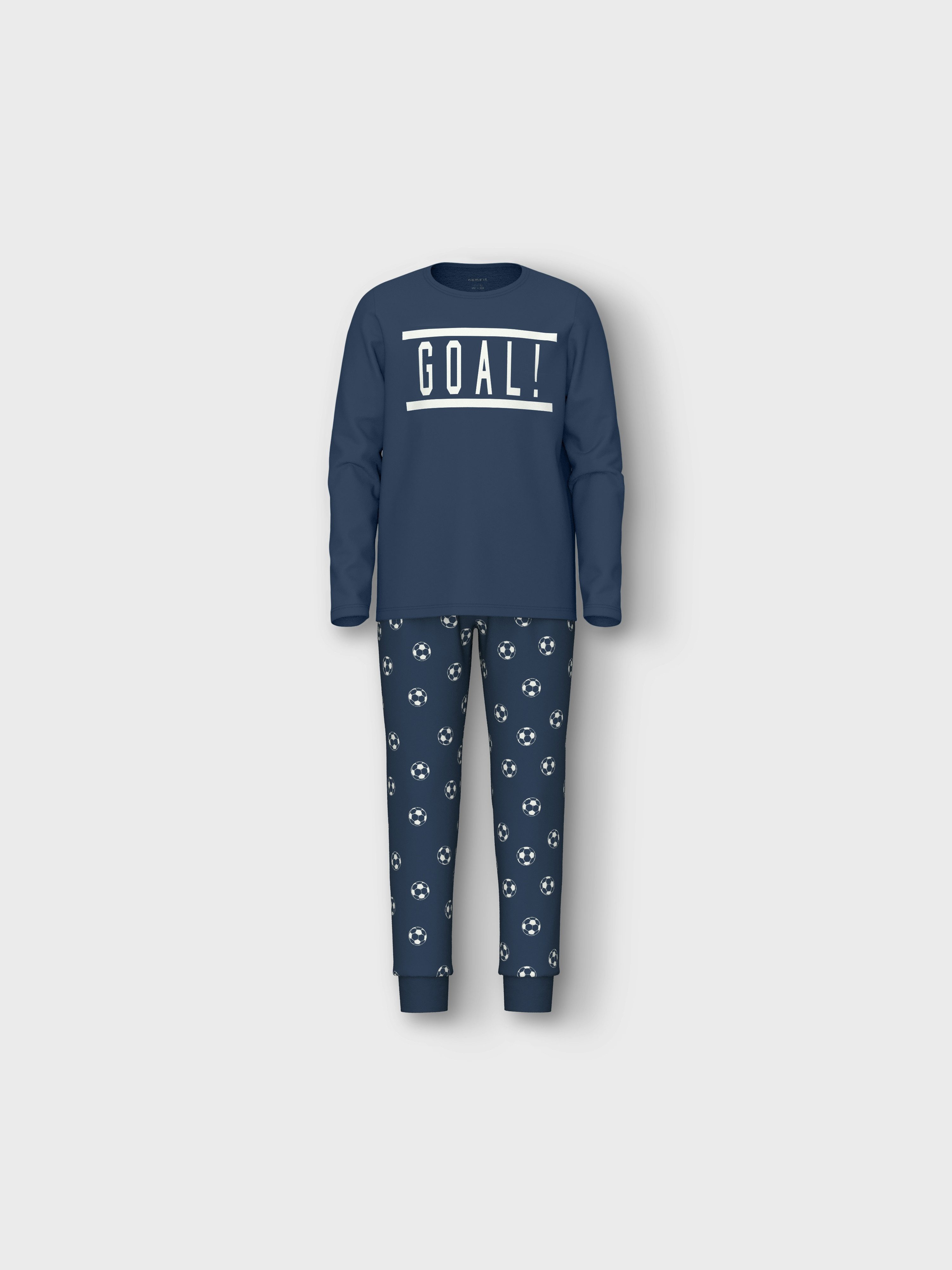 Name It Pyjama NKMNIGHTSET DARK DENIM FOOTBALL NOOS (set, 2-delig)