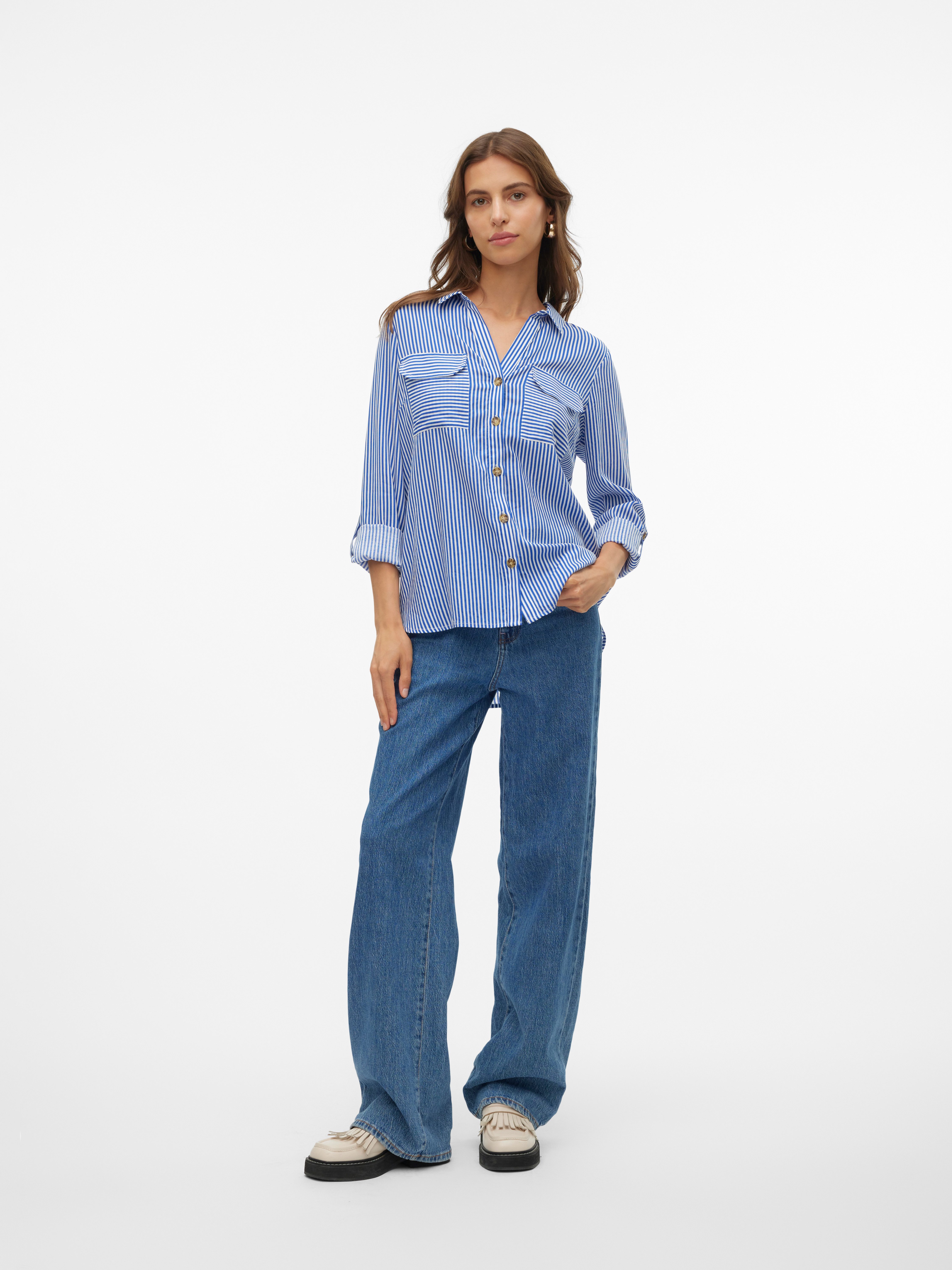 Vero Moda Overhemdblouse VMBUMPY L S SHIRT NEW WVN GA NOOS